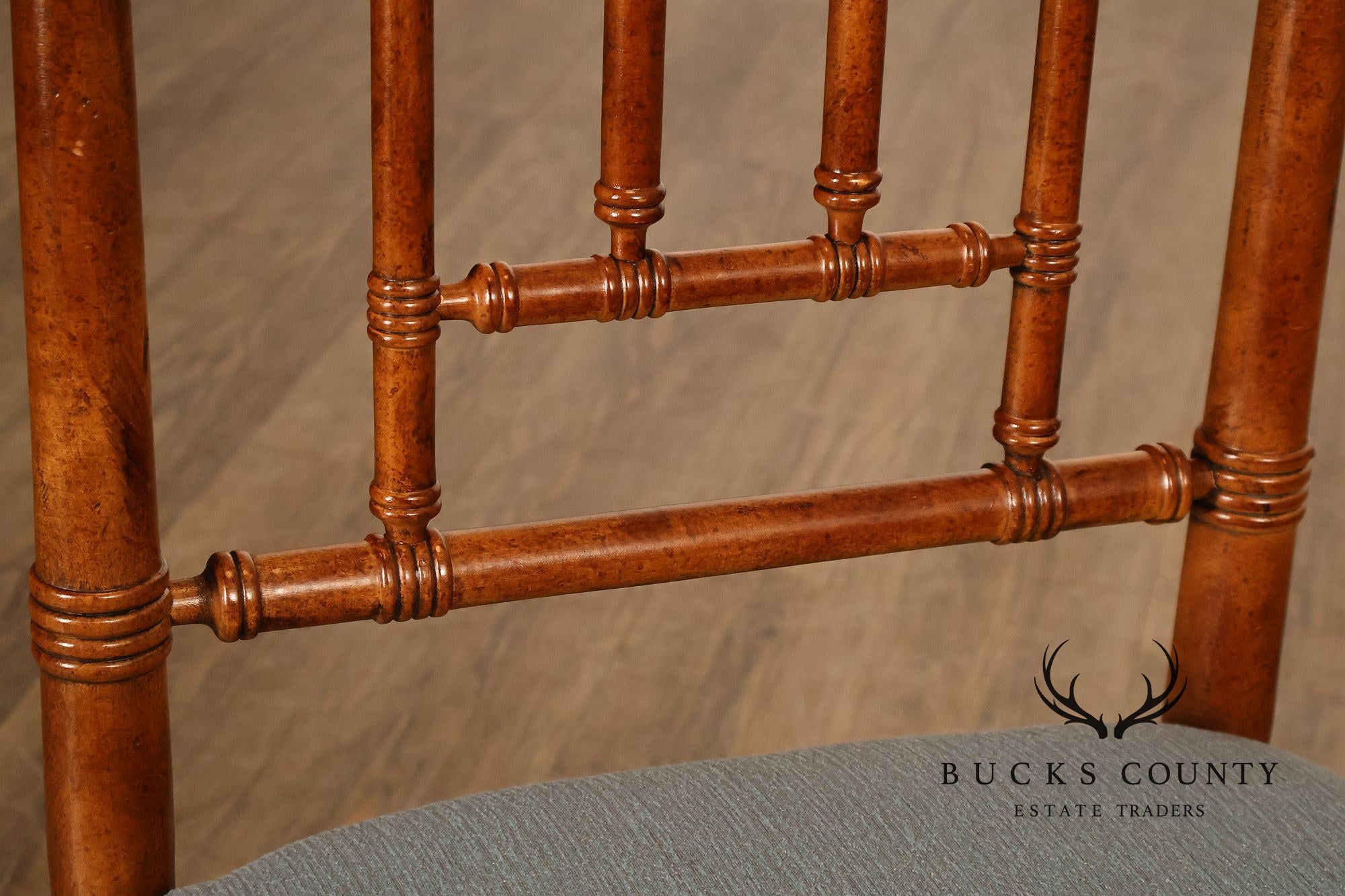 Drexel Heritage Vintage Set of Six Faux Bamboo Dining Chairs