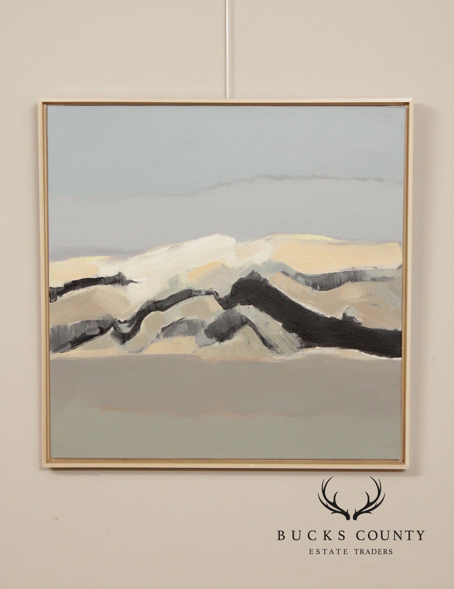 Bao Lede Asian Inspired Landscape Oil Painting, Dunes