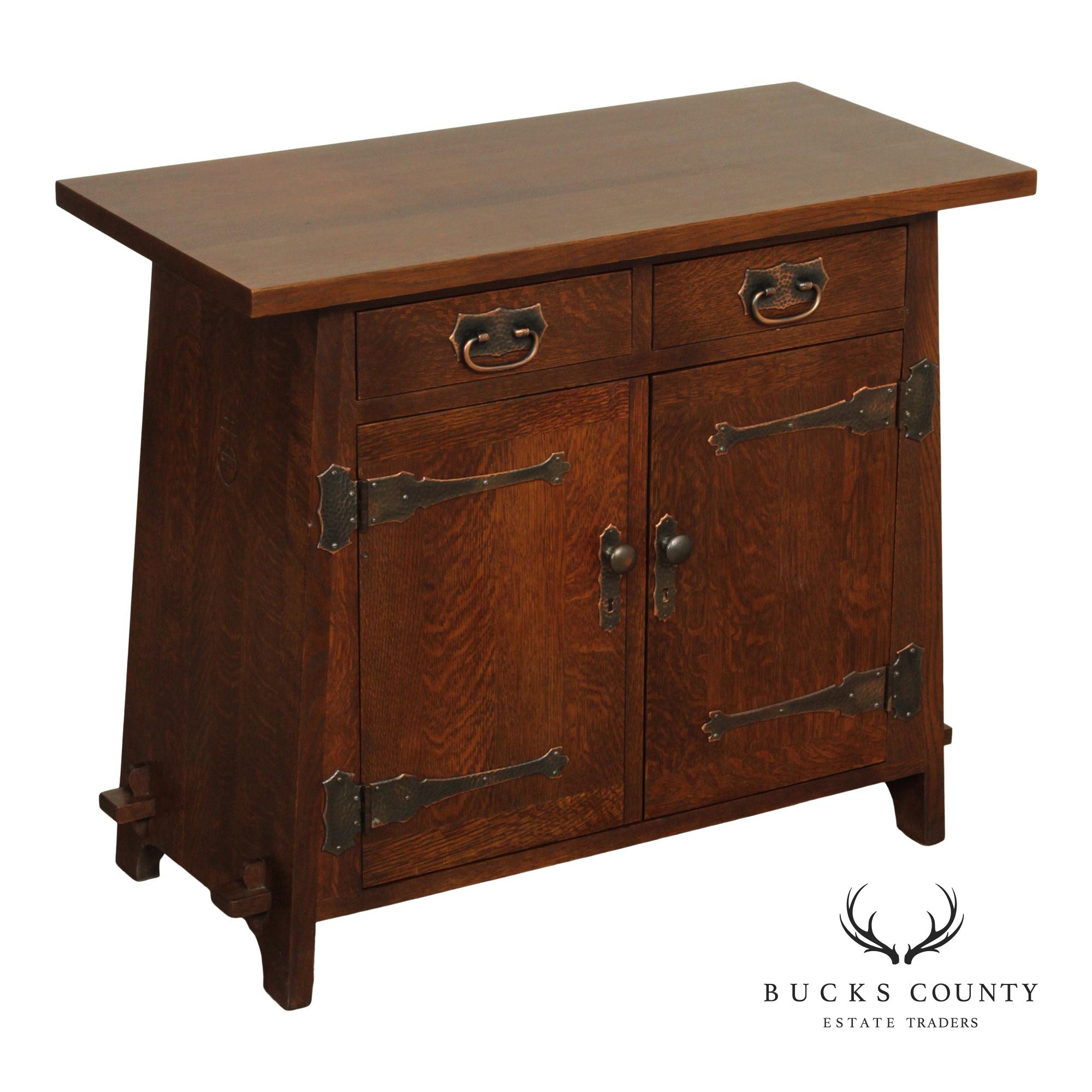 Stickley Mission Collection Oak Roycroft Cellaret