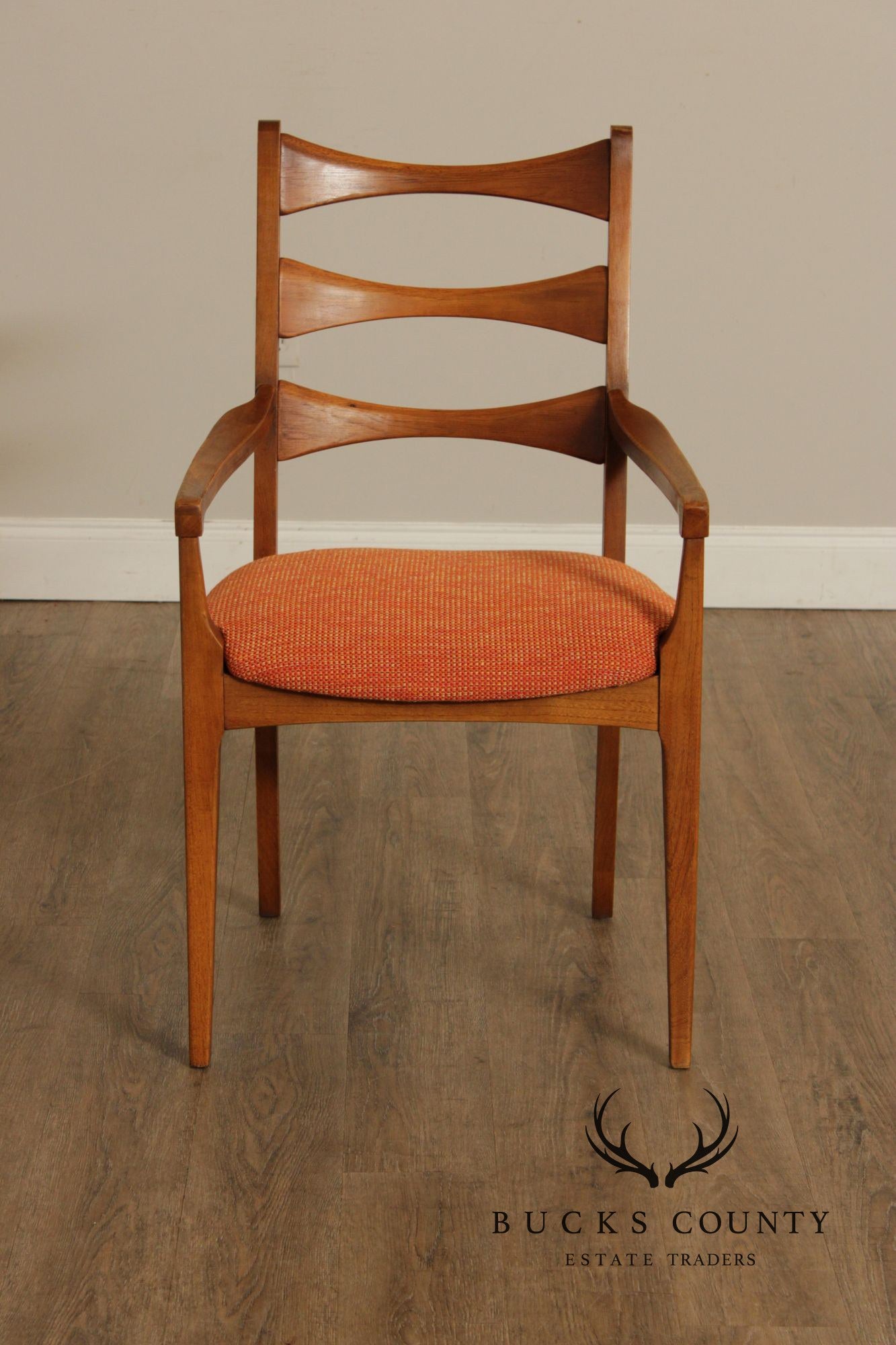 Lane 'Rhythm' Set of Six Mid Century Walnut Dining Chairs