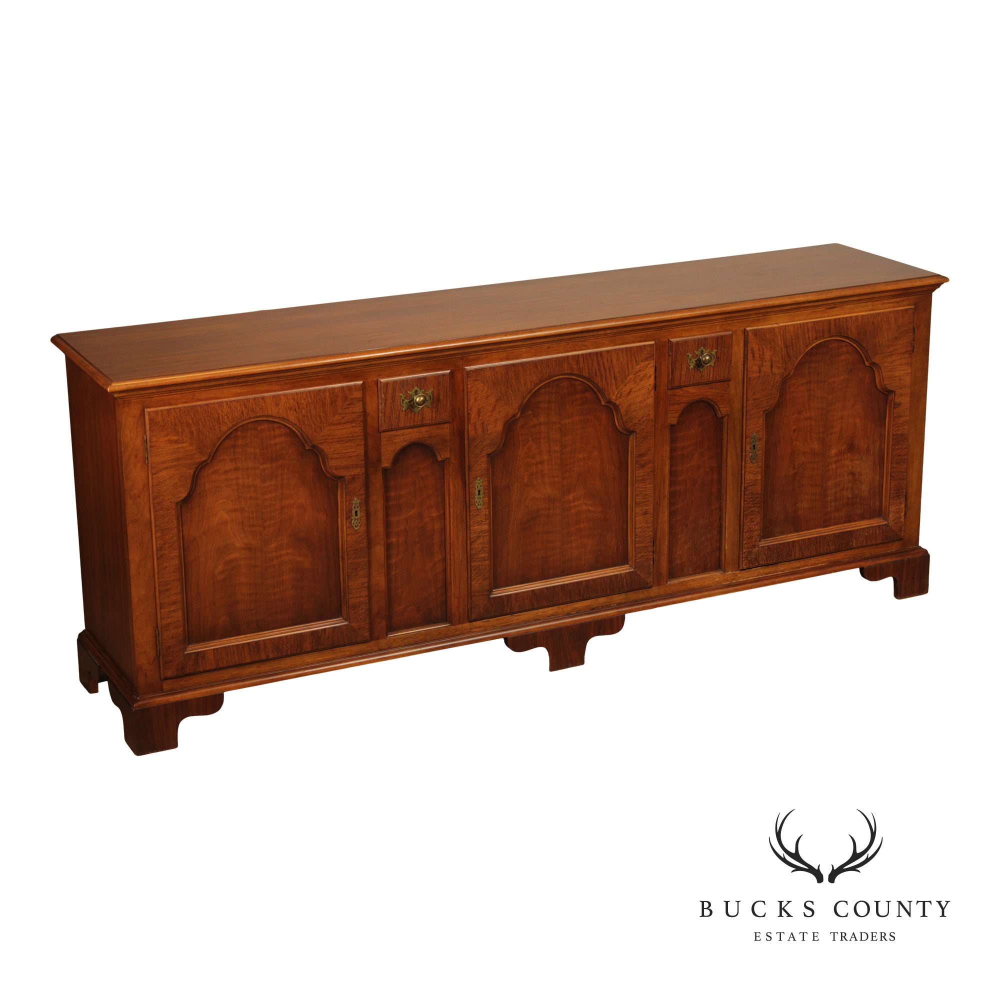 Baker Milling Road Georgian Style Walnut Buffet Sideboard