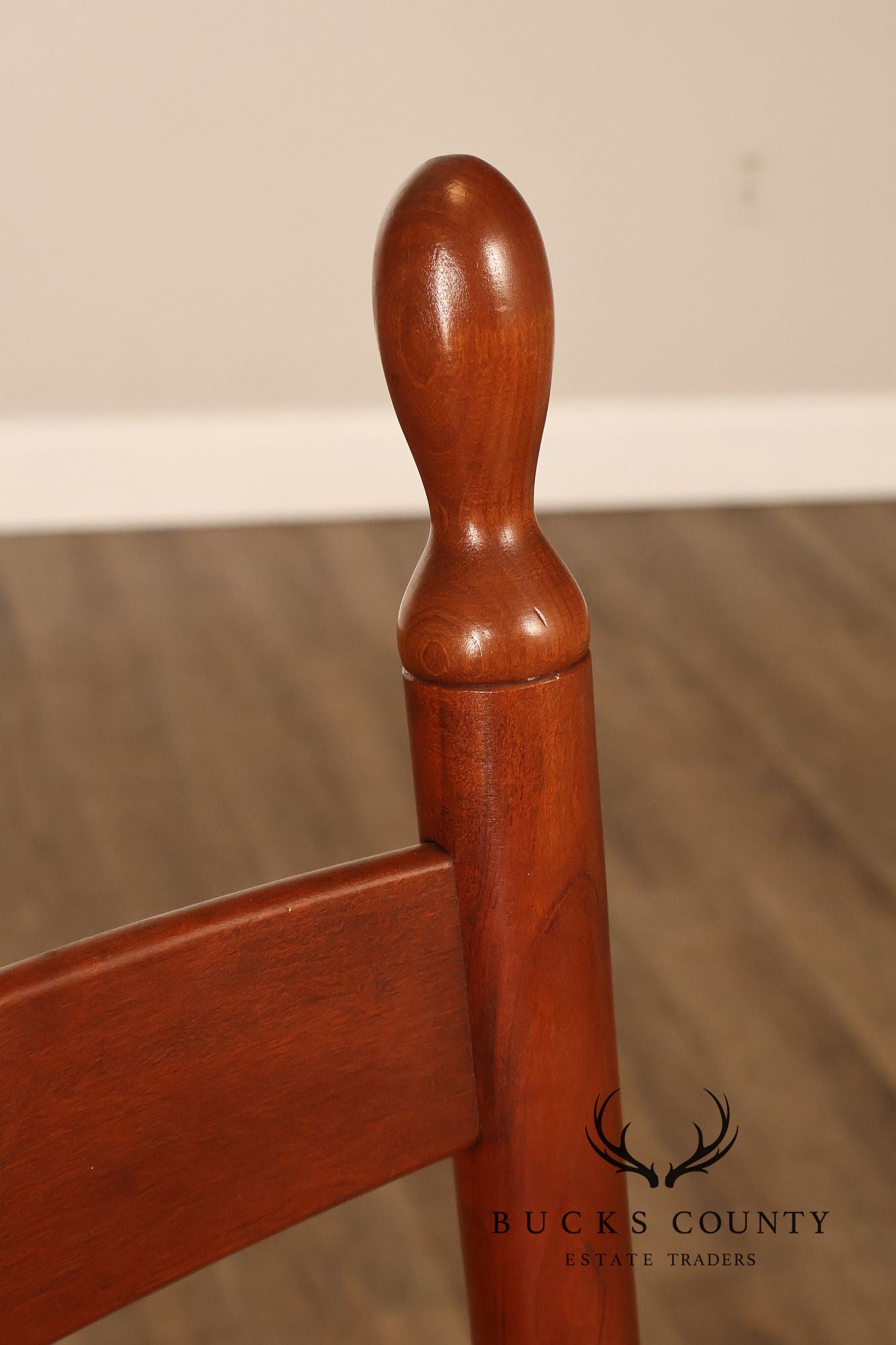 The Keystone Collection Set of Four Solid Cherry Ladder Back Dining Chairs
