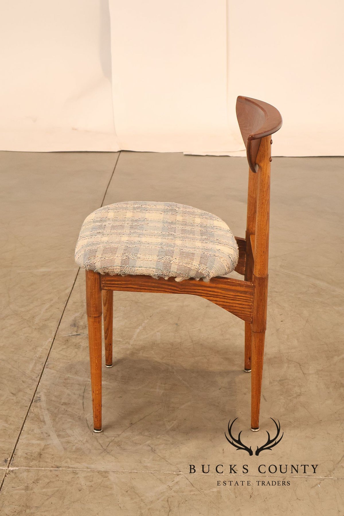 Lane Perception Mid Century Modern Walnut Side Chair