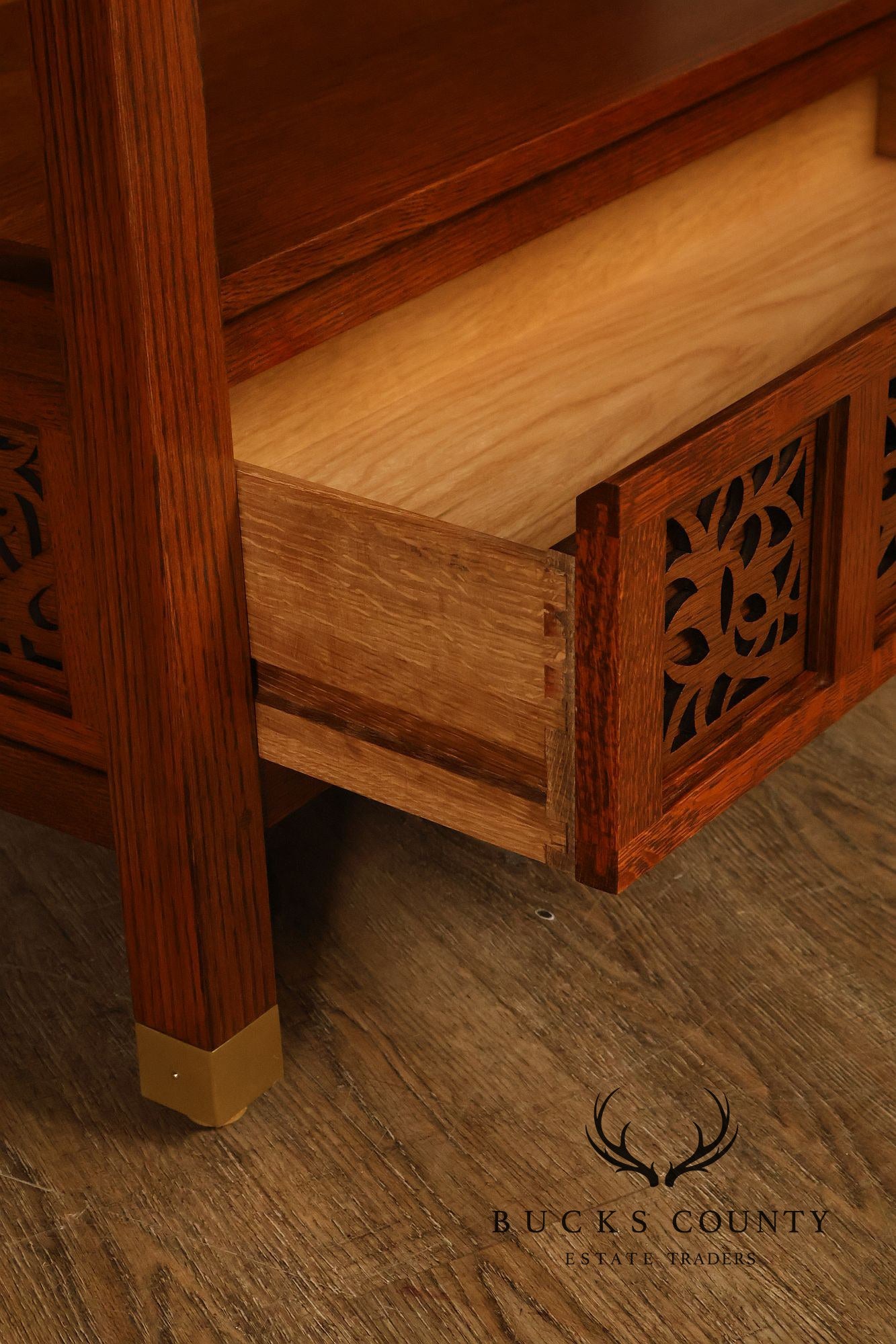 Stickley Surrey Hills Pair of Oak Bookcases