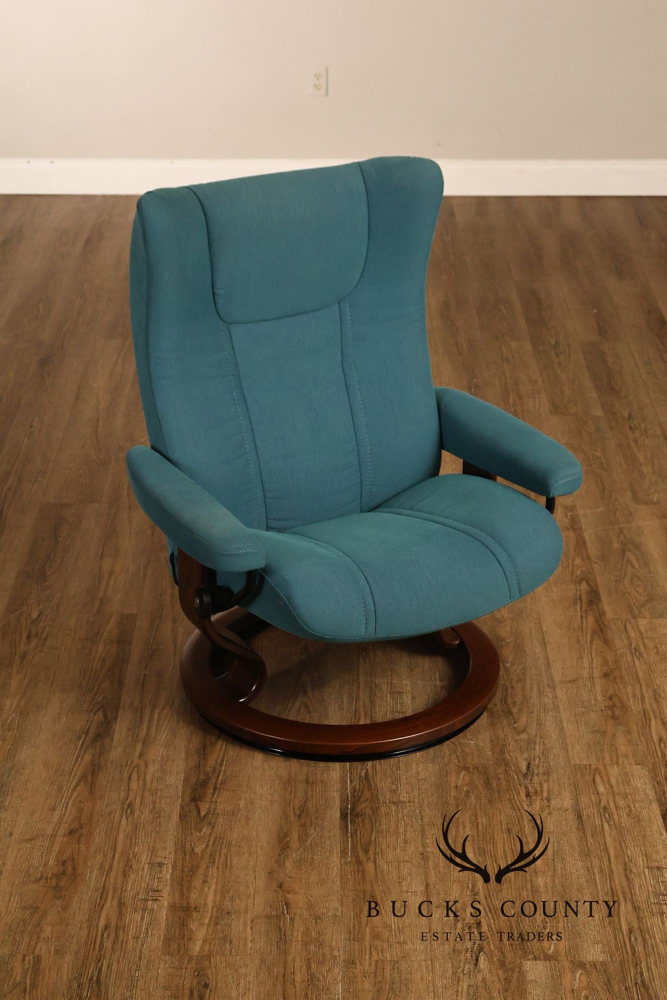Ekornes Stressless Reclining Wing Chair and Ottoman
