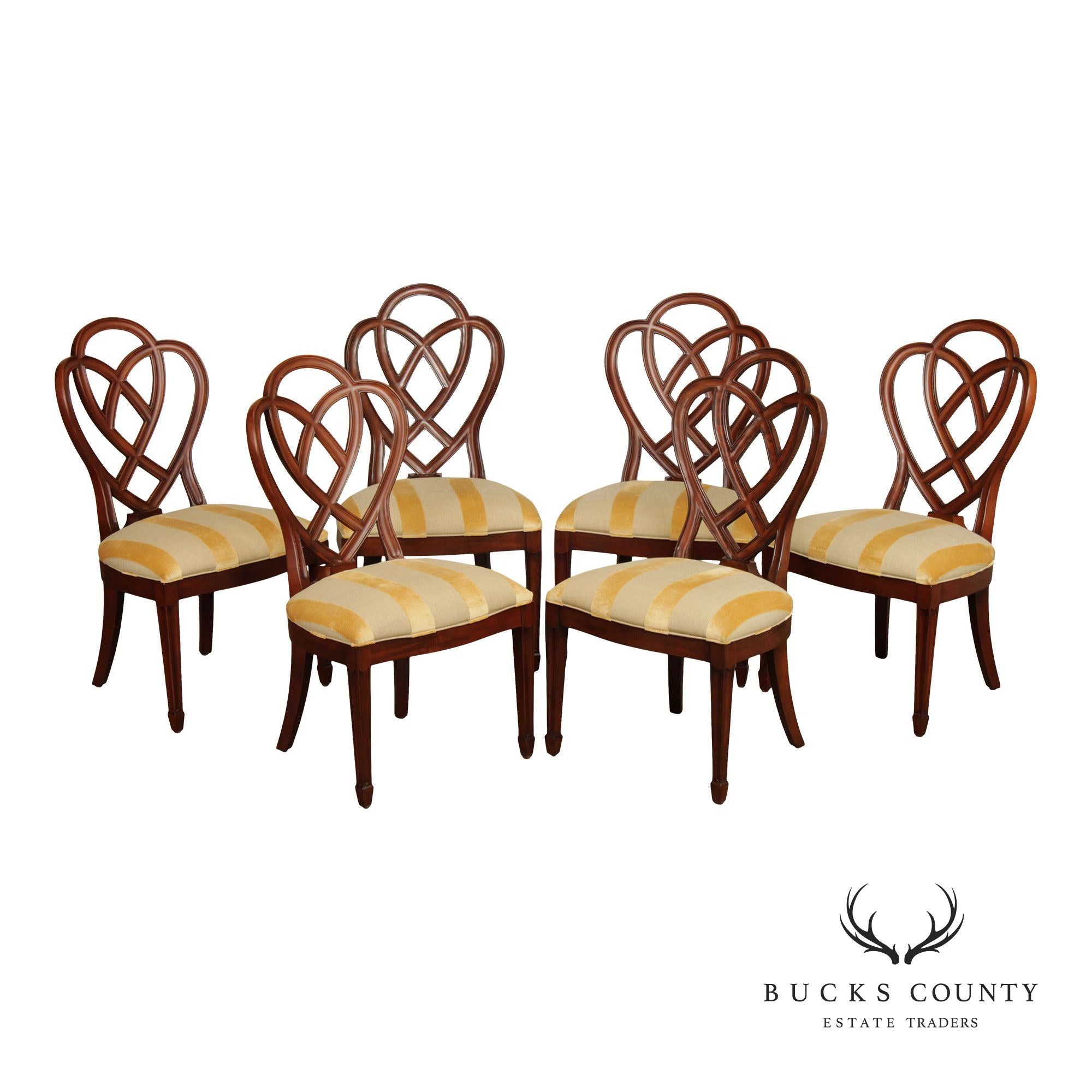 Ethan Allen Hepplewhite Style Set of Six Dining Chairs