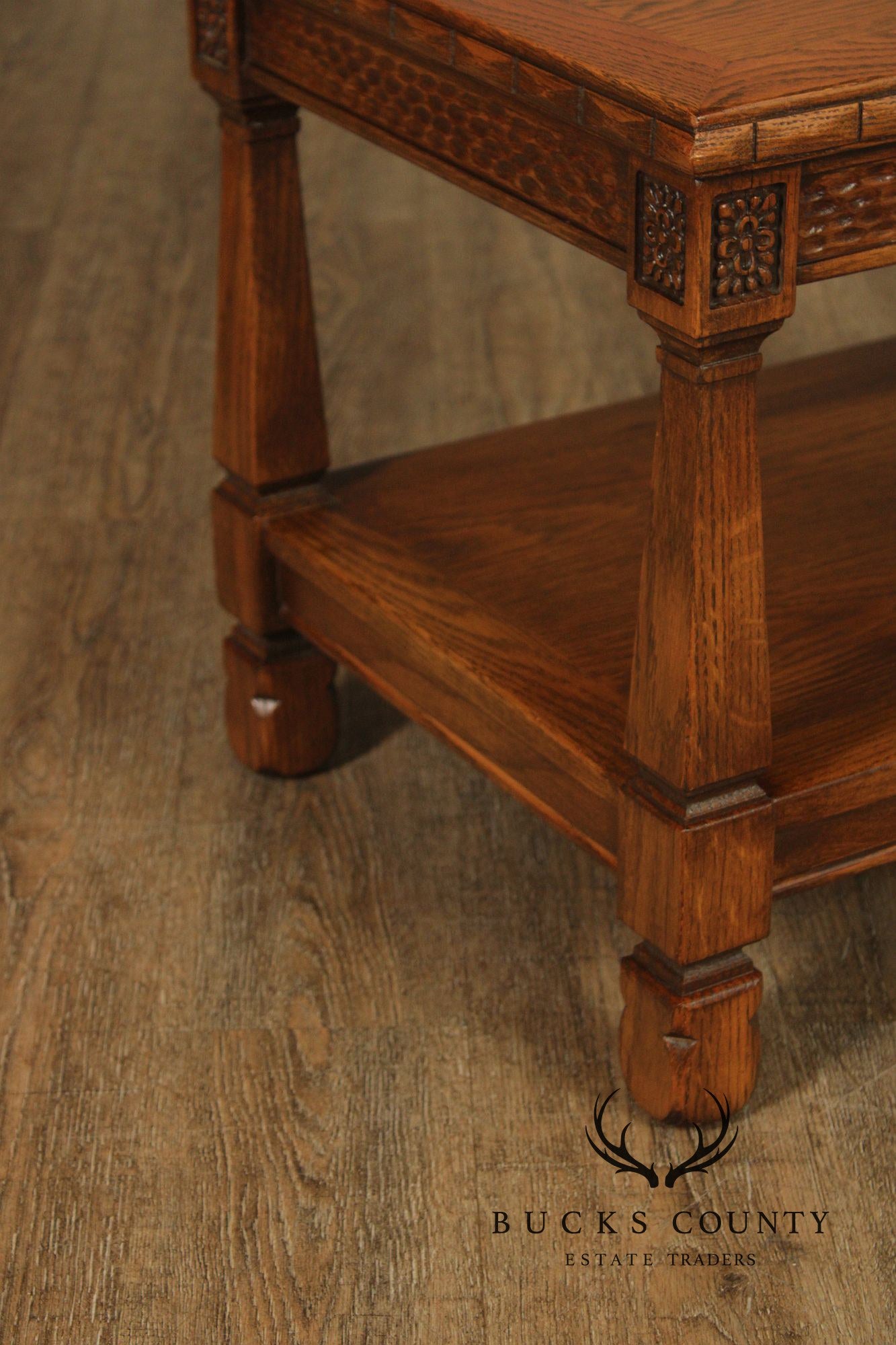 Romweber Viking Oak Two-Tier End Table