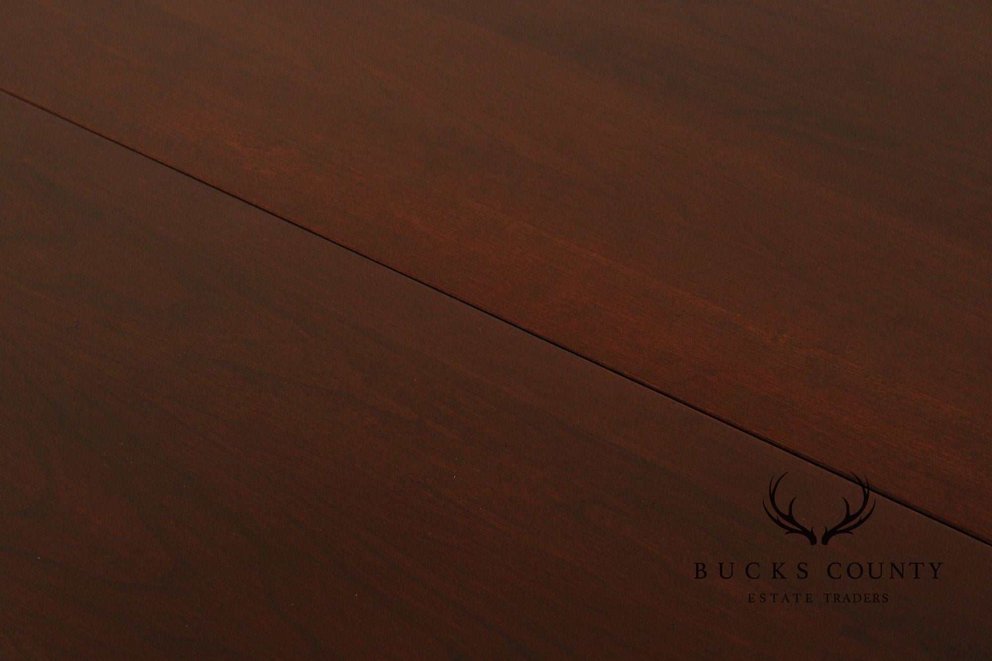 Queen Anne Style Oval Cherry Extension Dining Table With Two Leaves