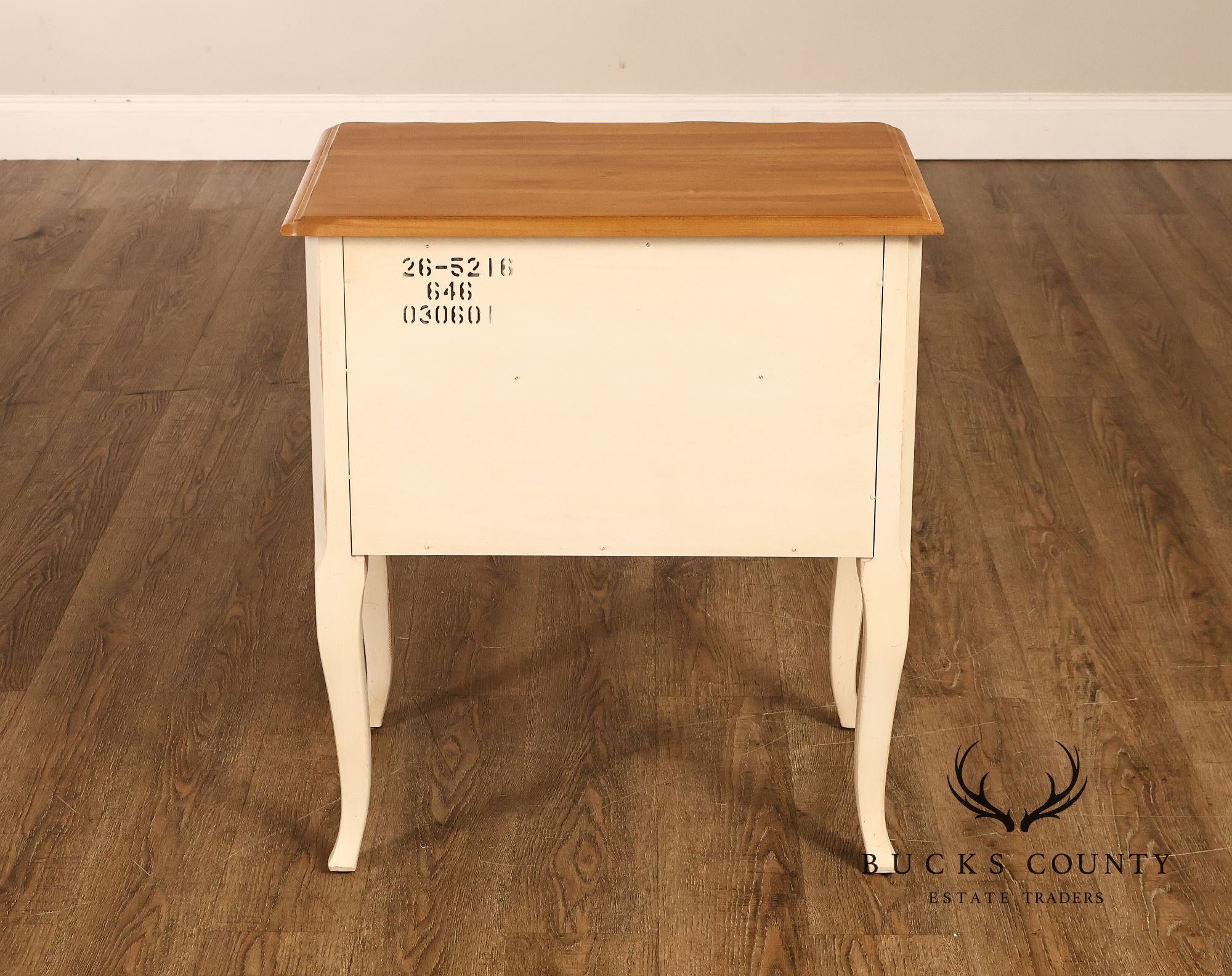 Ethan Allen French Country Style Pair of Painted Nightstands