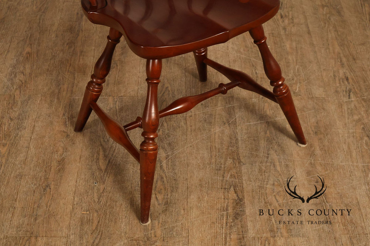 Frederick Duckloe & Bros Pair of Cherry Windsor Side Chairs