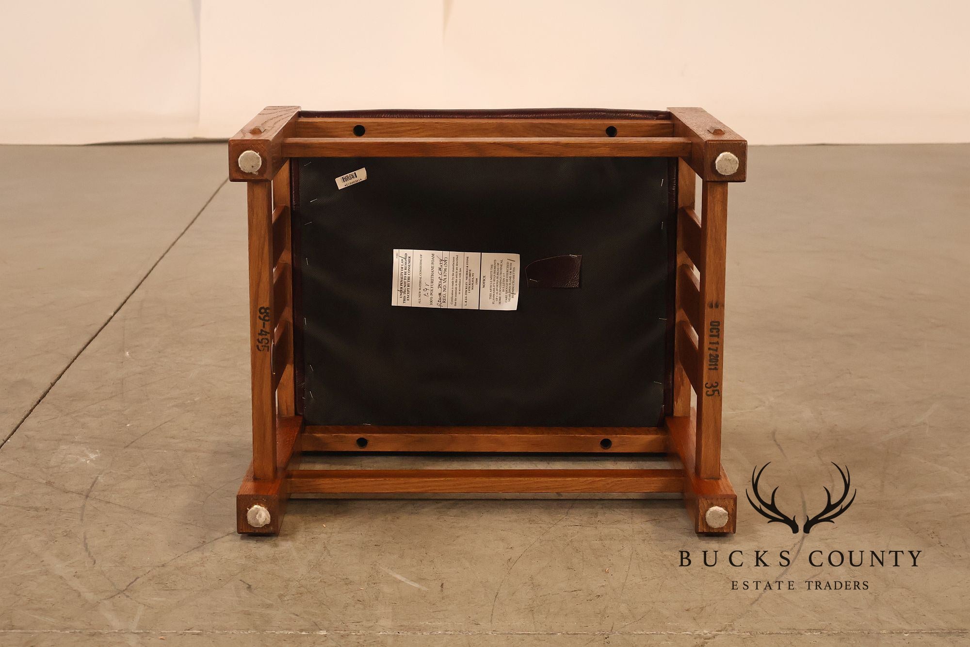 Stickley Mission Collection Oak & Leather Ottoman Footstool