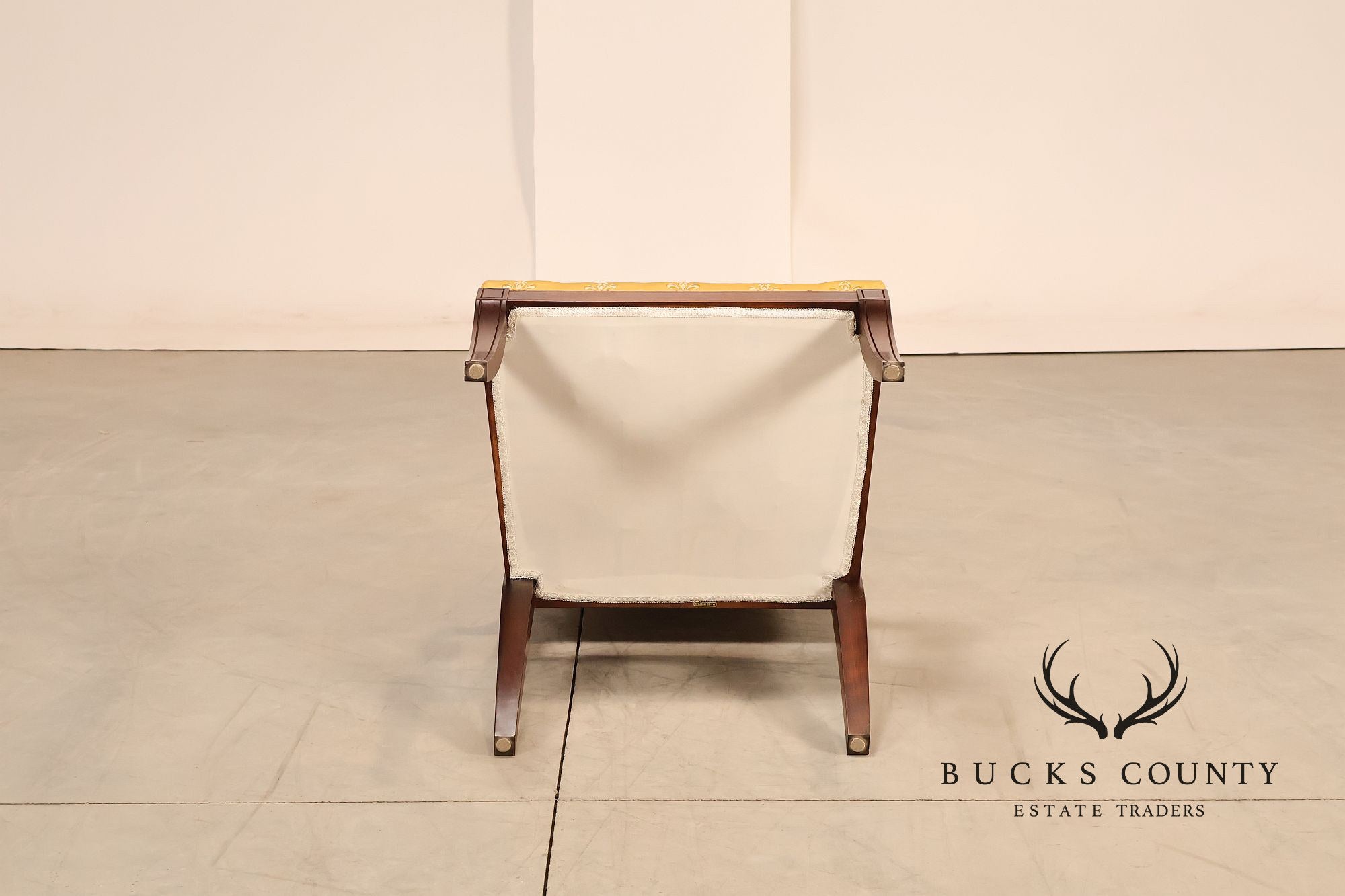 Neoclassical Empire Style Mahogany Open Armchair