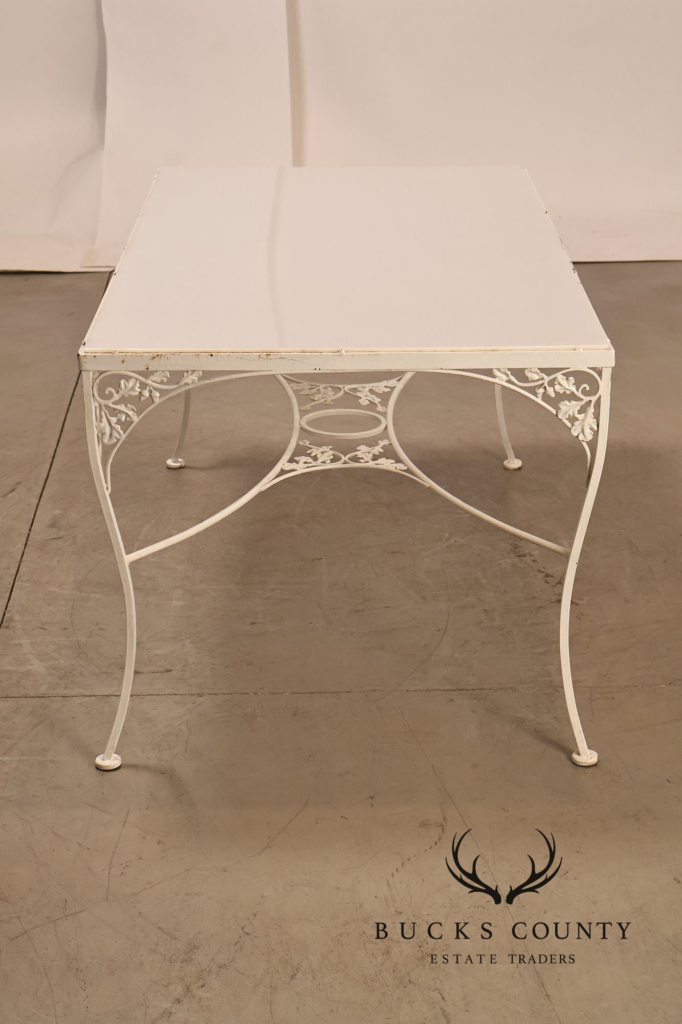 Woodard 'Orleans' Wrought Iron Patio Dining Table