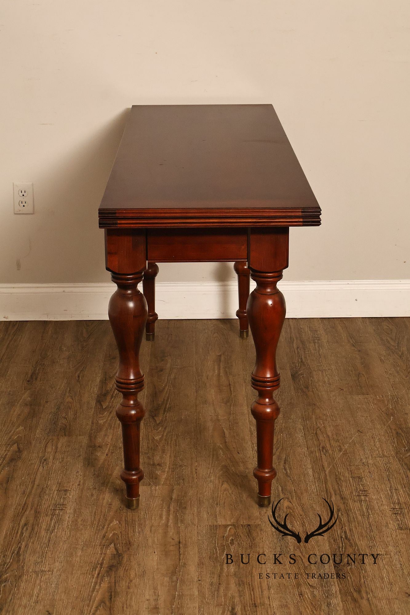 Ethan Allen British Classics Cherry Flip Top Console Dining Table