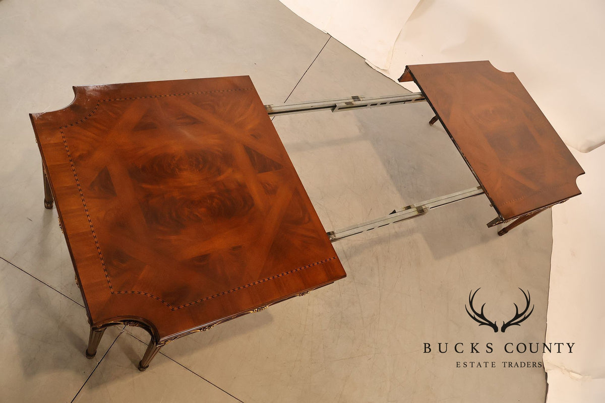 E J Victor Newport Collection Neoclassical Style Mahogany Dining Table With Two Leaves