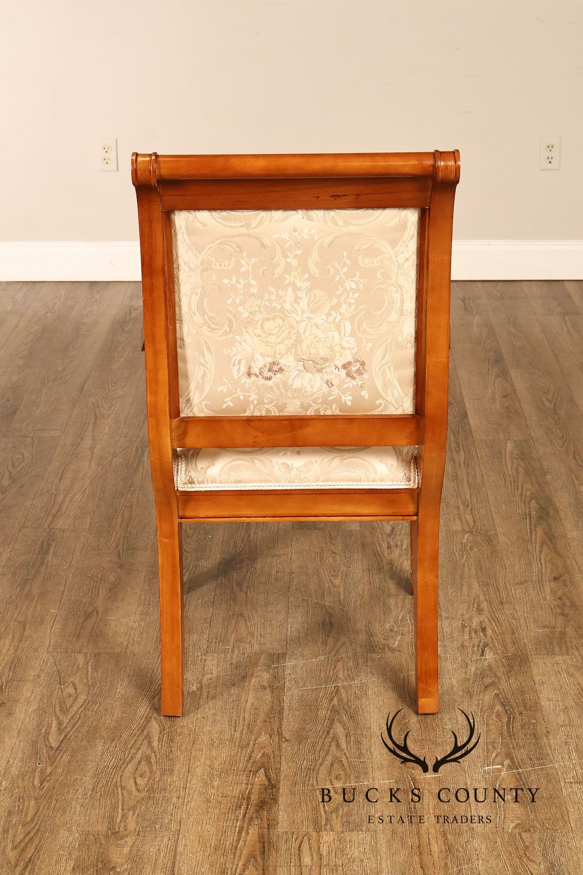Empire Style Set Of Eight Upholstered Dining Chairs
