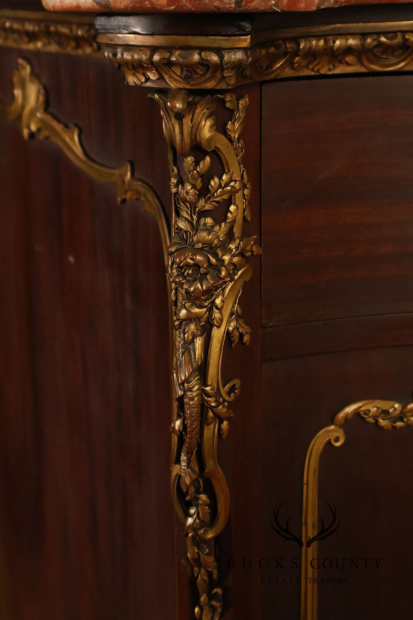 Early 20th Century Bronze Mounted Louis XV Style Chest of Drawers
