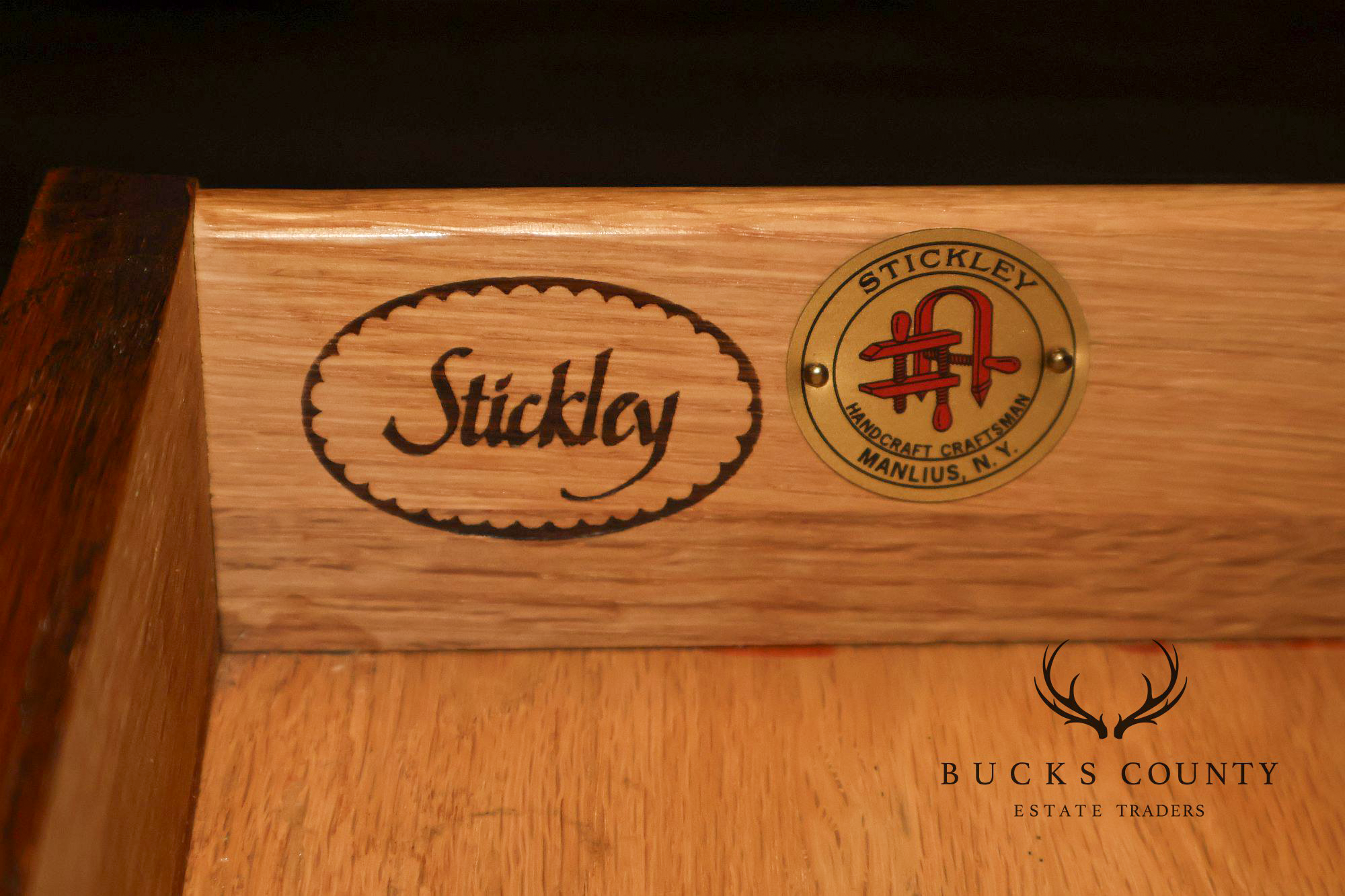 Stickley Mission Collection Pair Of Oak Nightstands