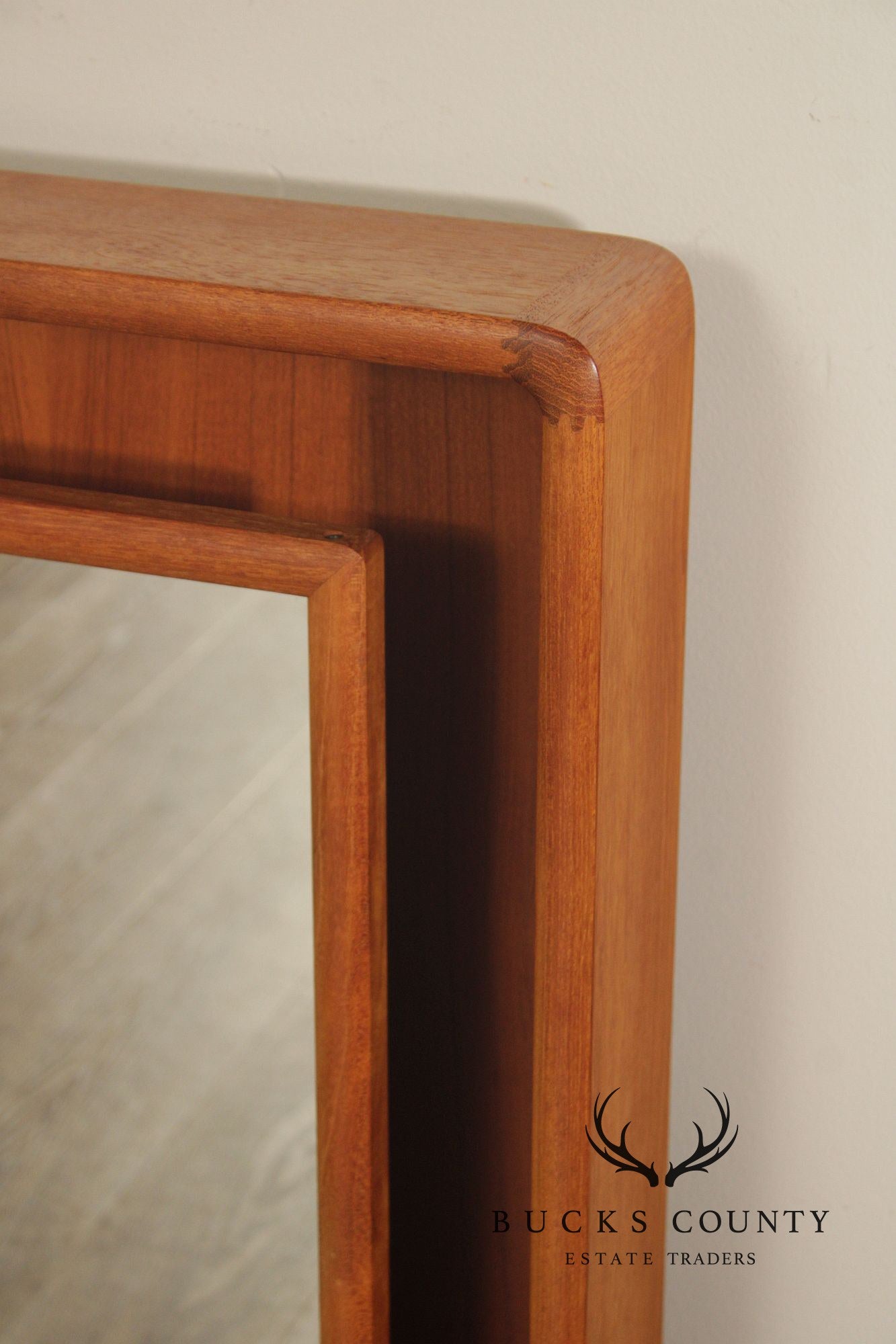 Pedersen & Hansen Mid-Century Modern Illuminated Teak Wall Mirror