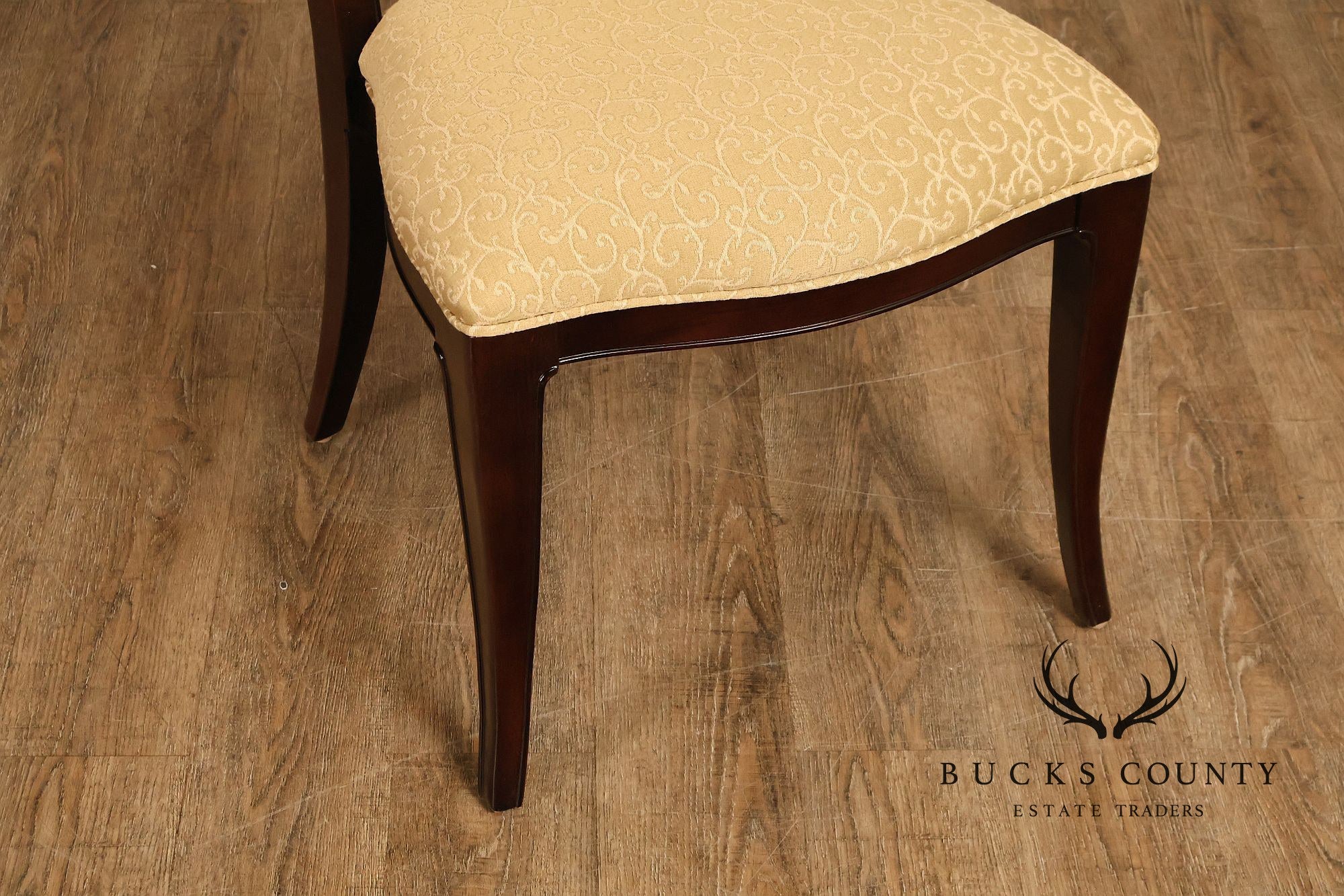 Thomasville Transitional Set of Eight Mahogany Dining Chairs