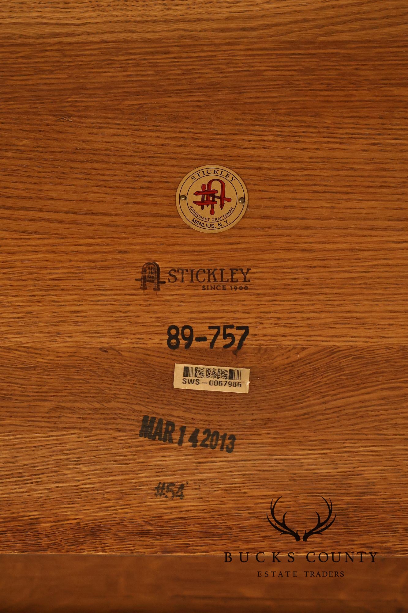 Stickley Mission Collection Oak Spindle Coffee Table