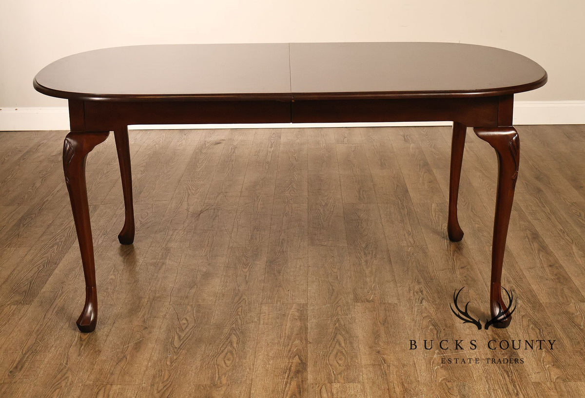 Harden Queen Anne Style Cherry Extension Dining Table