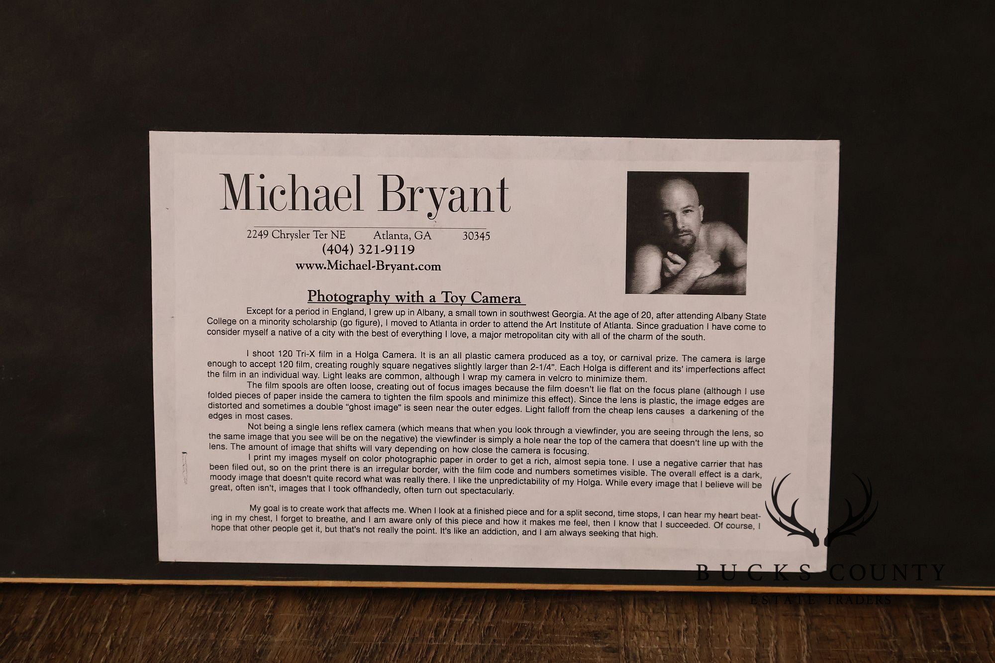 Michael Bryant Pair of Framed Photographs, 'Palm Study'