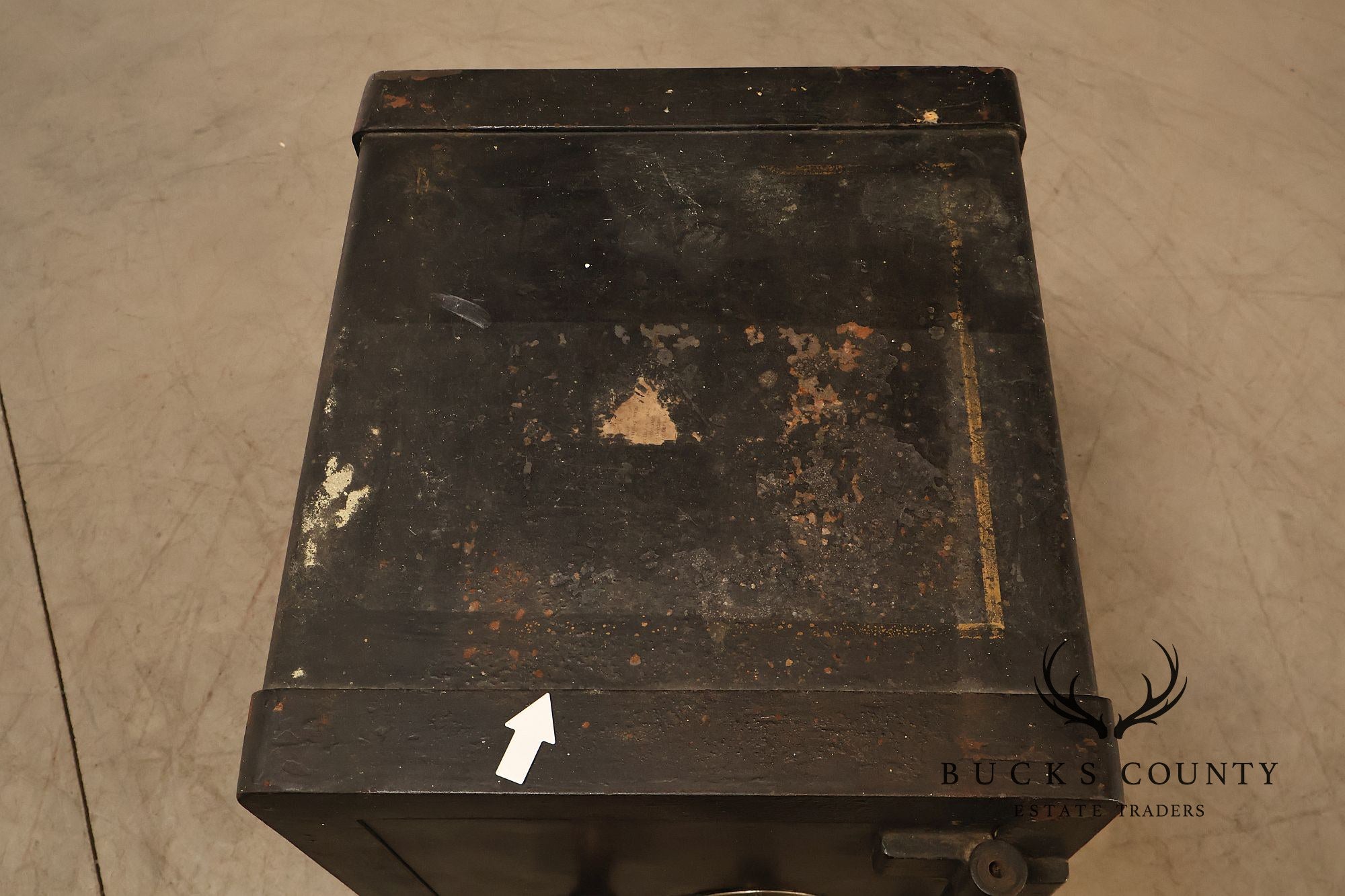 Antique Hall's Safe Company Iron Safe On Casters