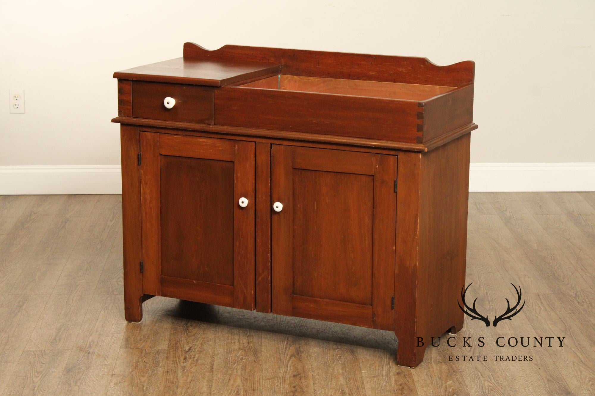 Antique Farmhouse Dry Sink Cabinet