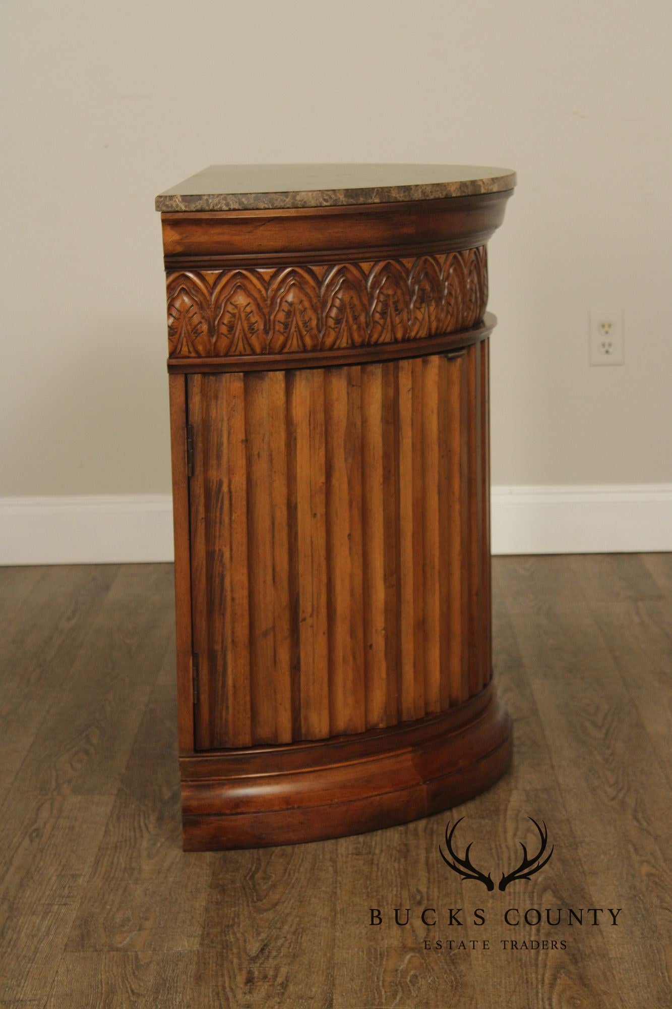 Century Furniture 'Venice Collection' Pair of Marble Top Consoles