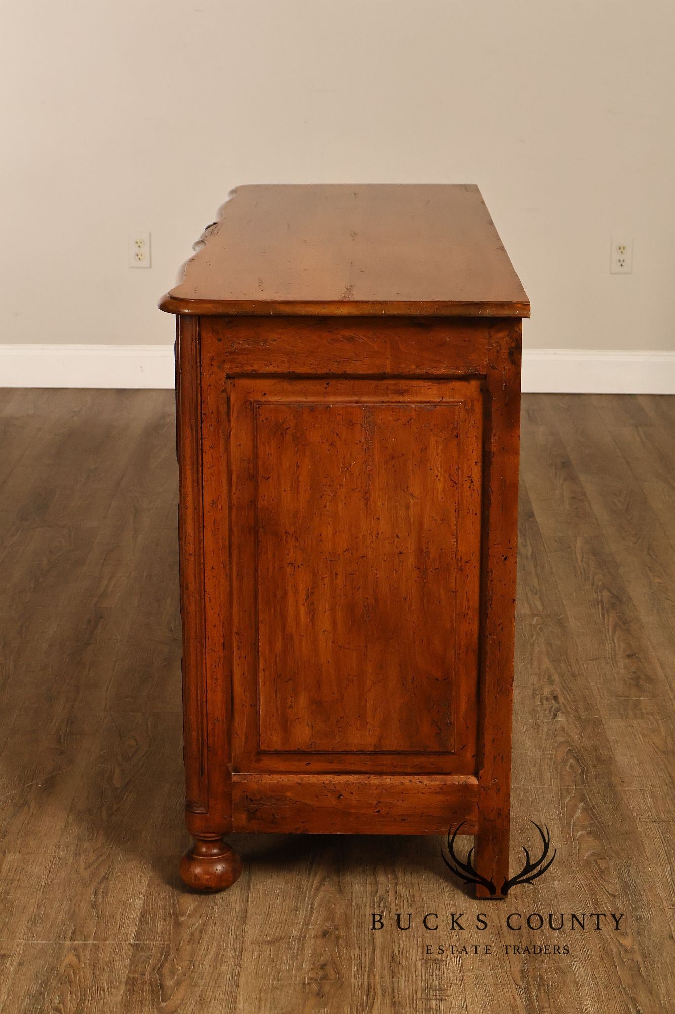 Don Ruseau Custom Continental Style Walnut Chest Of Drawers