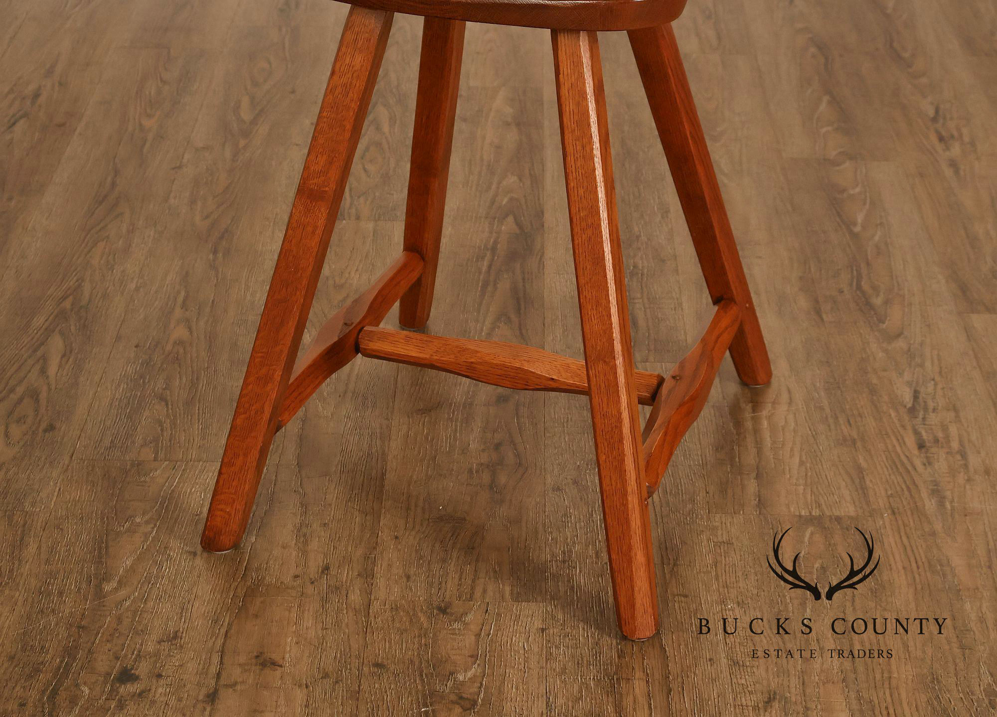 Hunt Country Furniture Solid Oak Occasional Height Stool