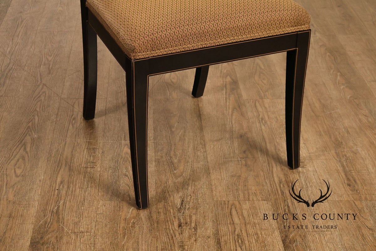 Kindel Mahogany Sleigh Back Side Chair