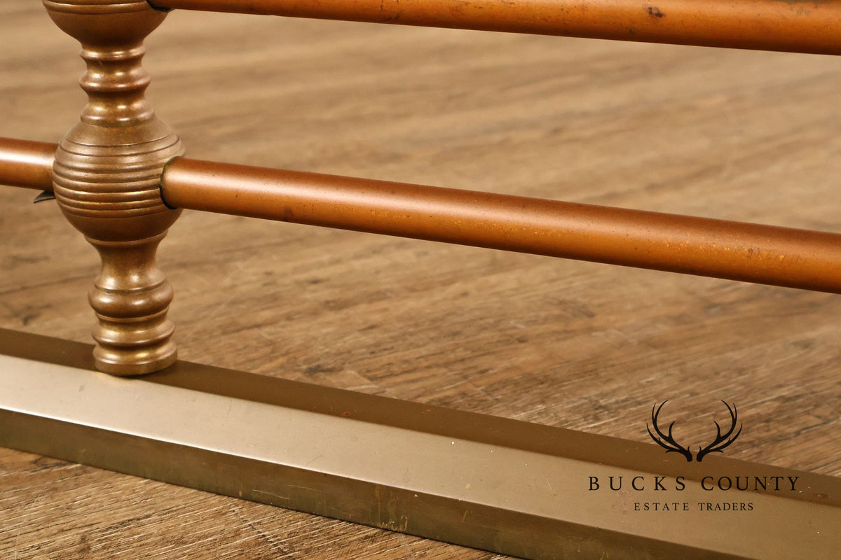Traditional Brass Tone Fireplace Fender
