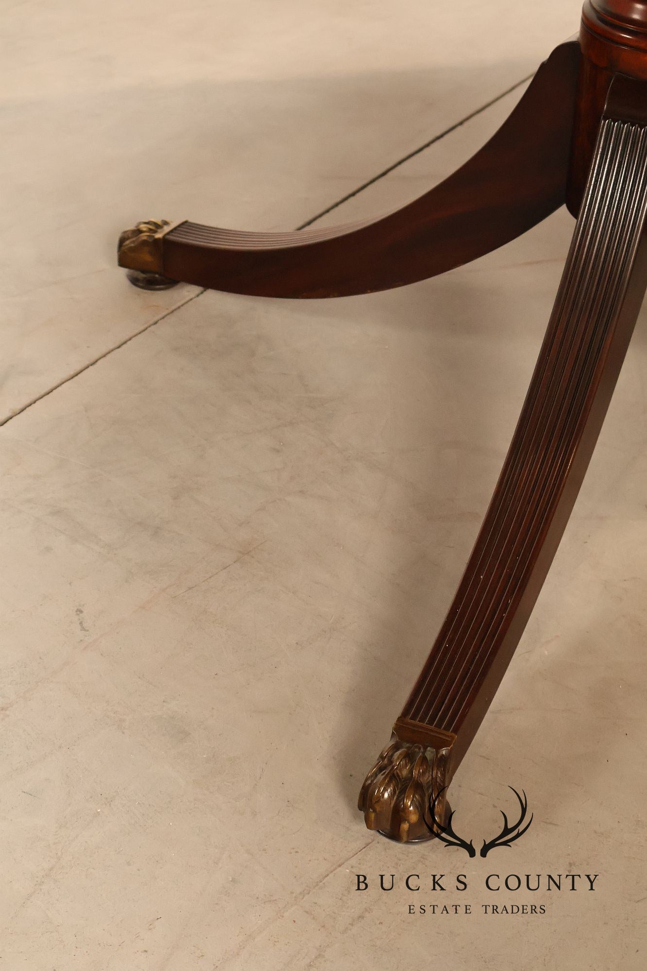 Schmieg & Kotzian Mahogany Double Pedestal Dining Table With 3 Leaves