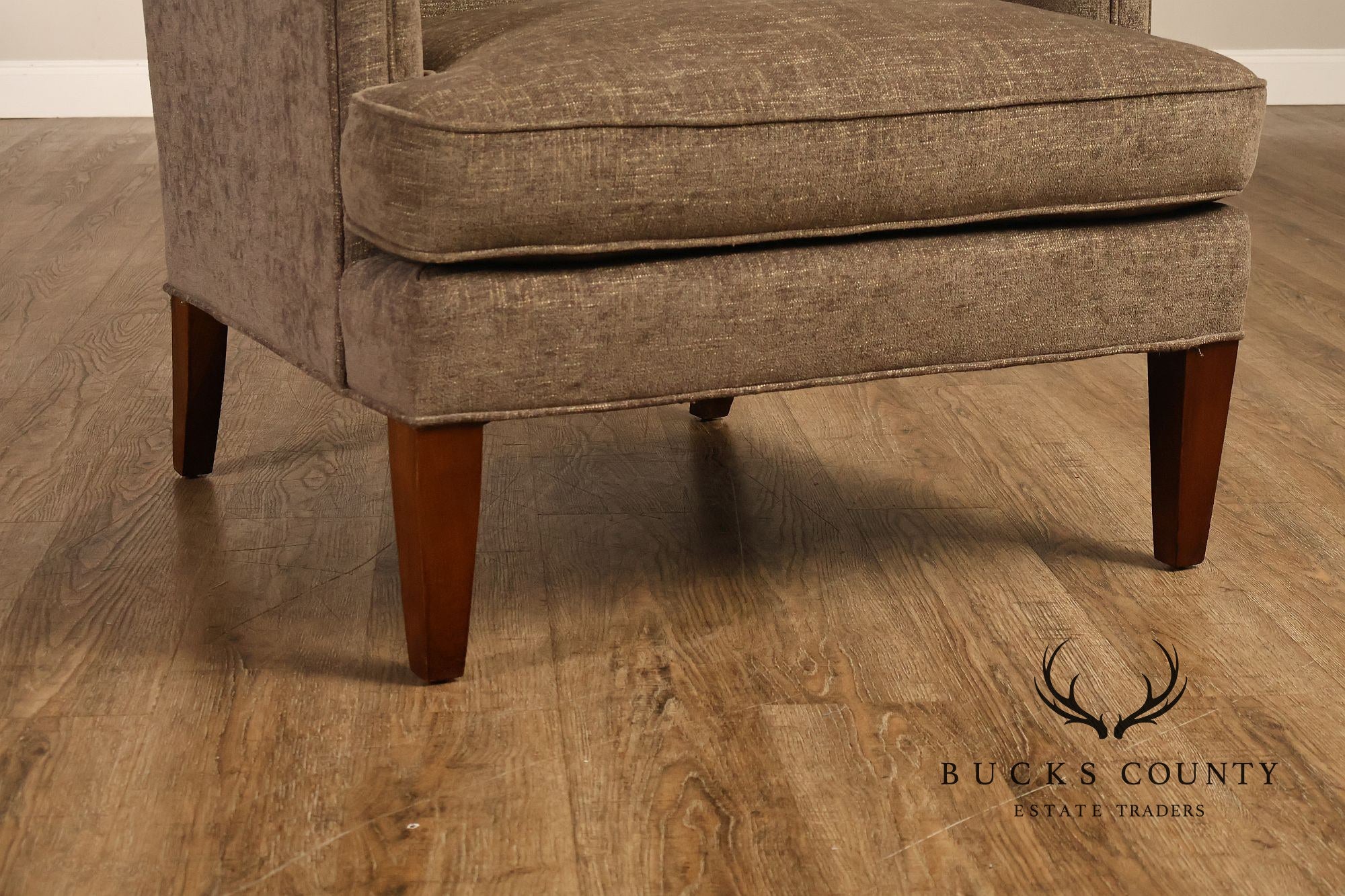 Hickory White Transitional Style Pair of High Back Wing Chairs