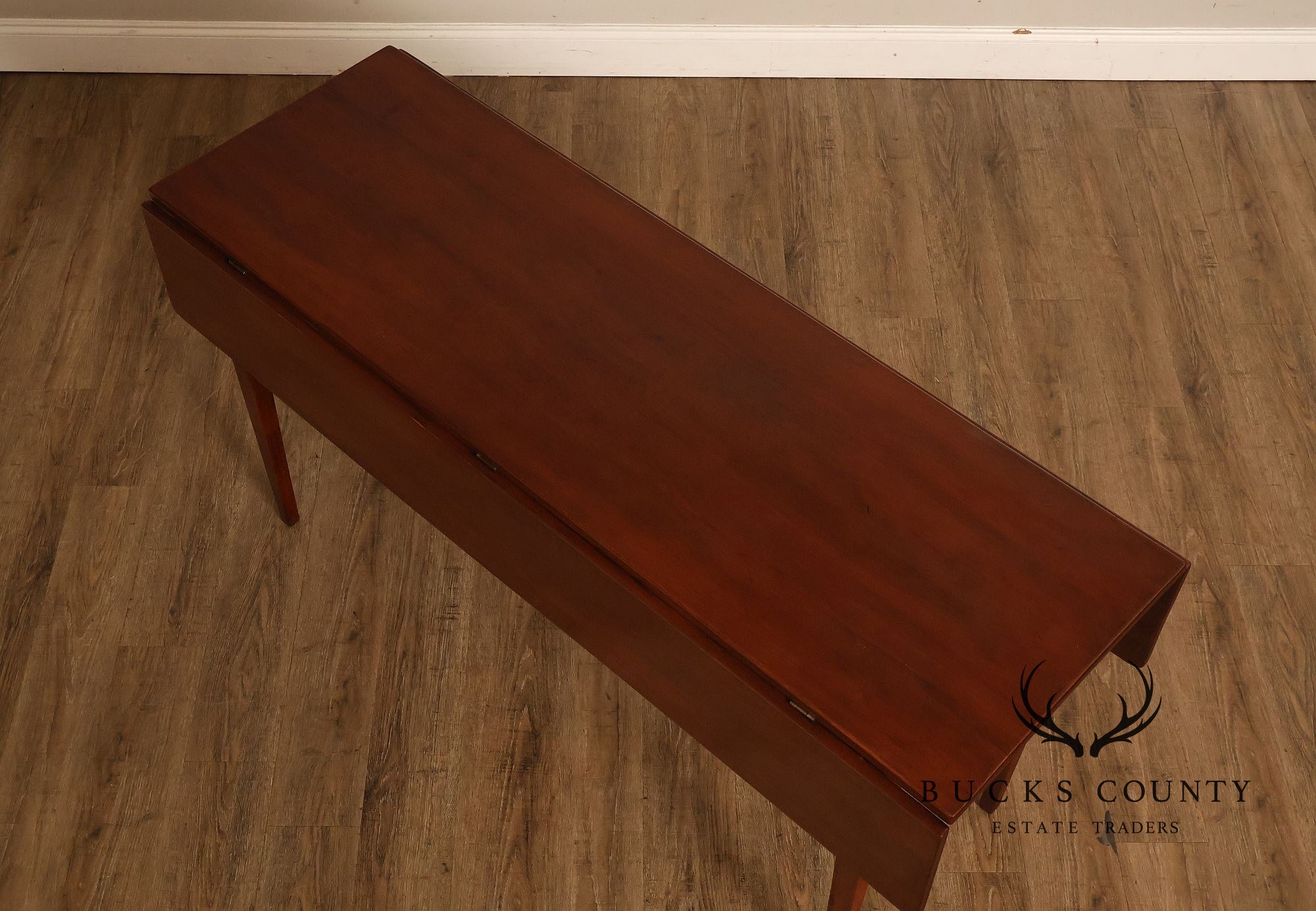 Custom Quality Farmhouse Pine Drop Leaf Harvest Dining Table