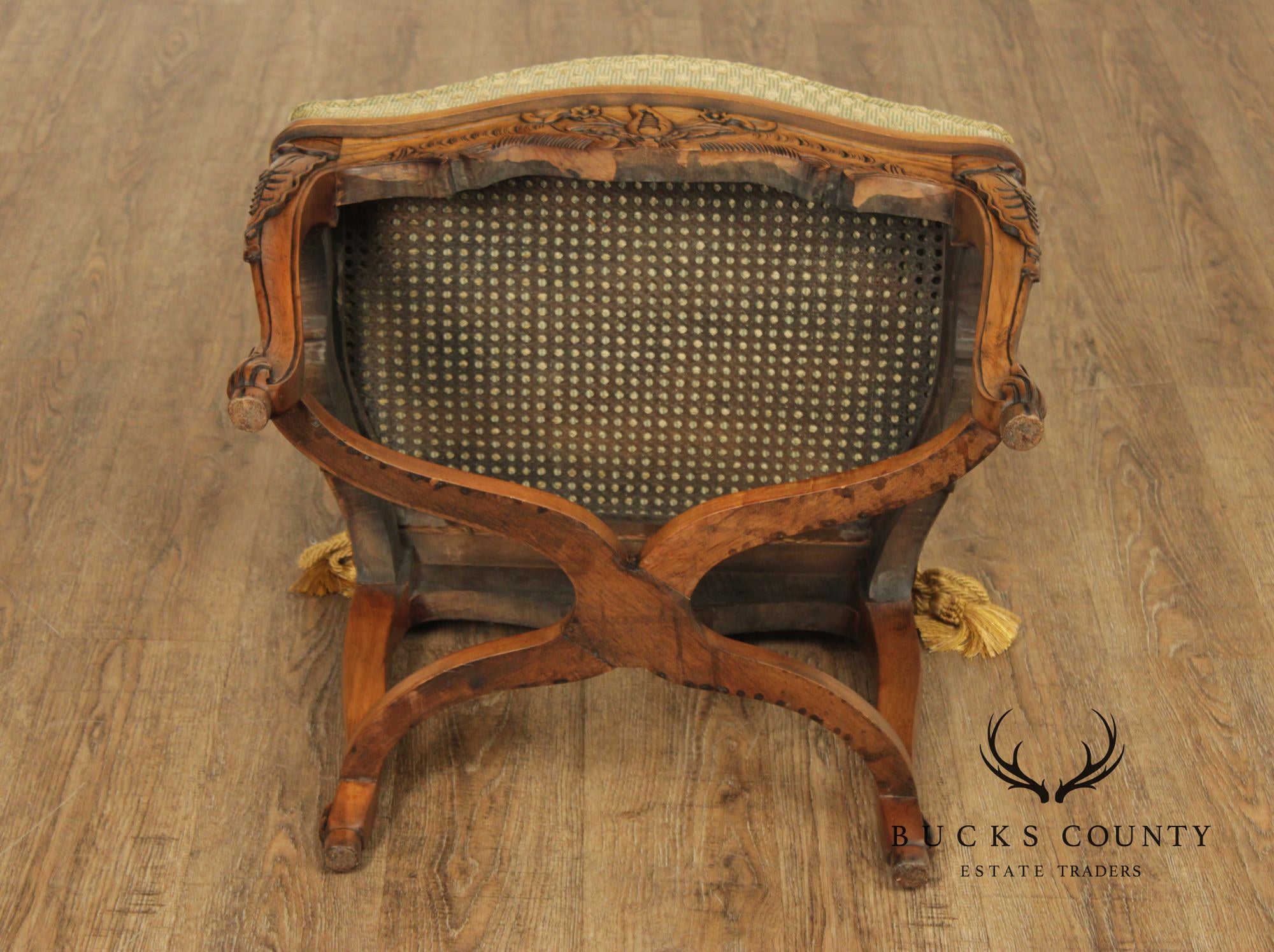 Italian Louis XV Style Caned Armchair