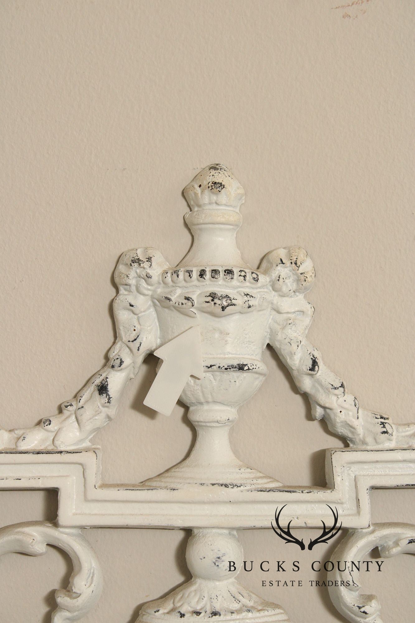 Rococo Style Ornate Metal King Headboard