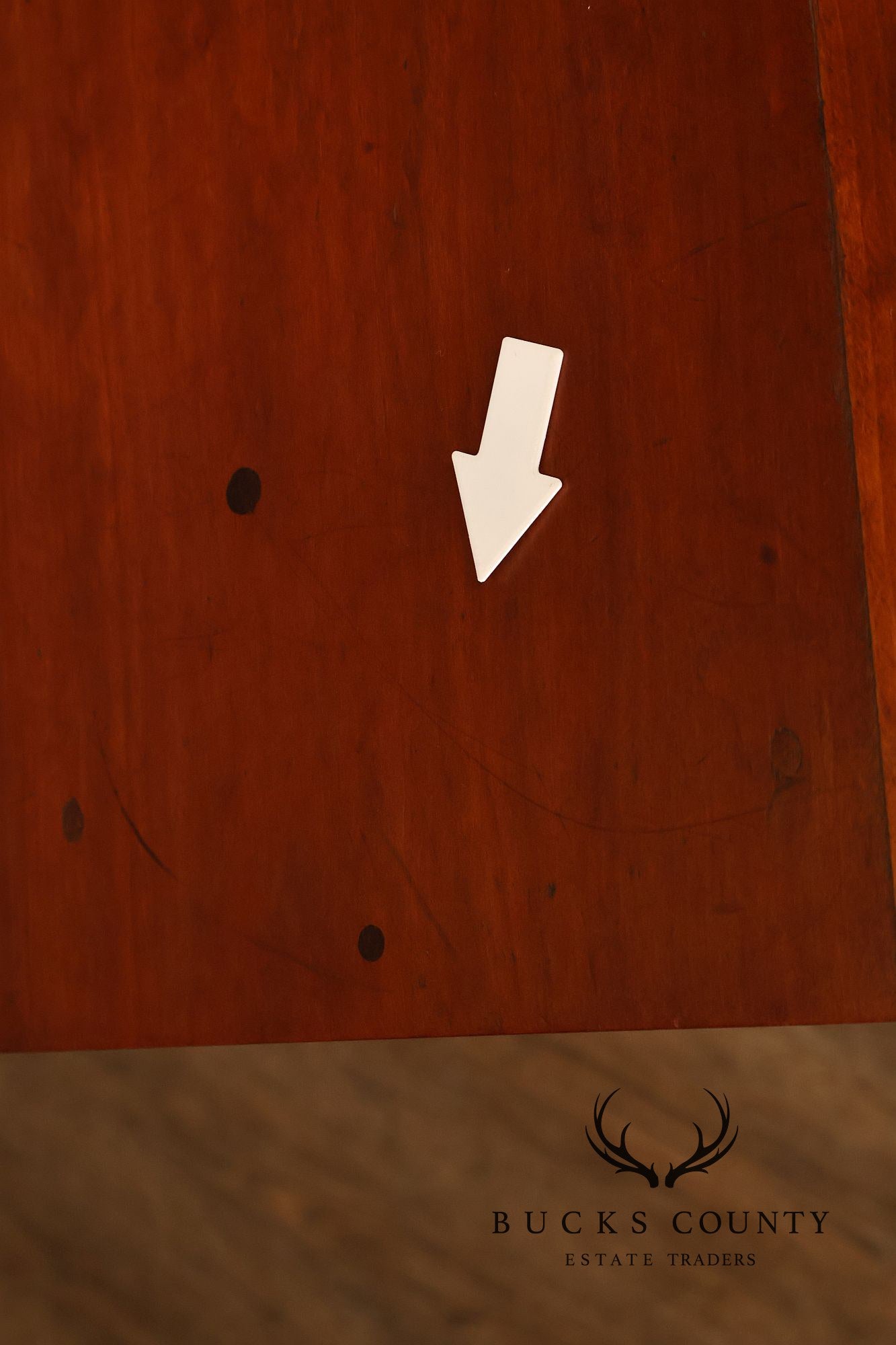 Antique American Empire Poplar Work Table