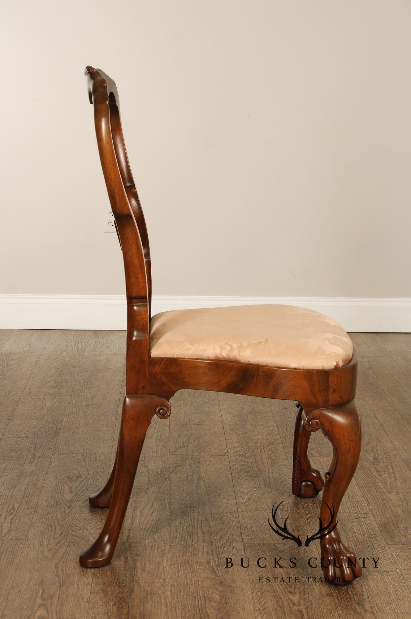 Kittinger Colonial Williamsburg Collection Set Of Four Mahogany Georgian Style Dining Chairs CW180