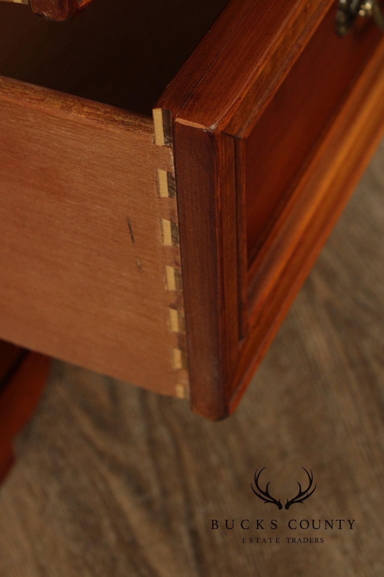 Lexington 'Chez Michelle' Pair Of Cherry Louis Philippe Style Three-Drawer Nightstands