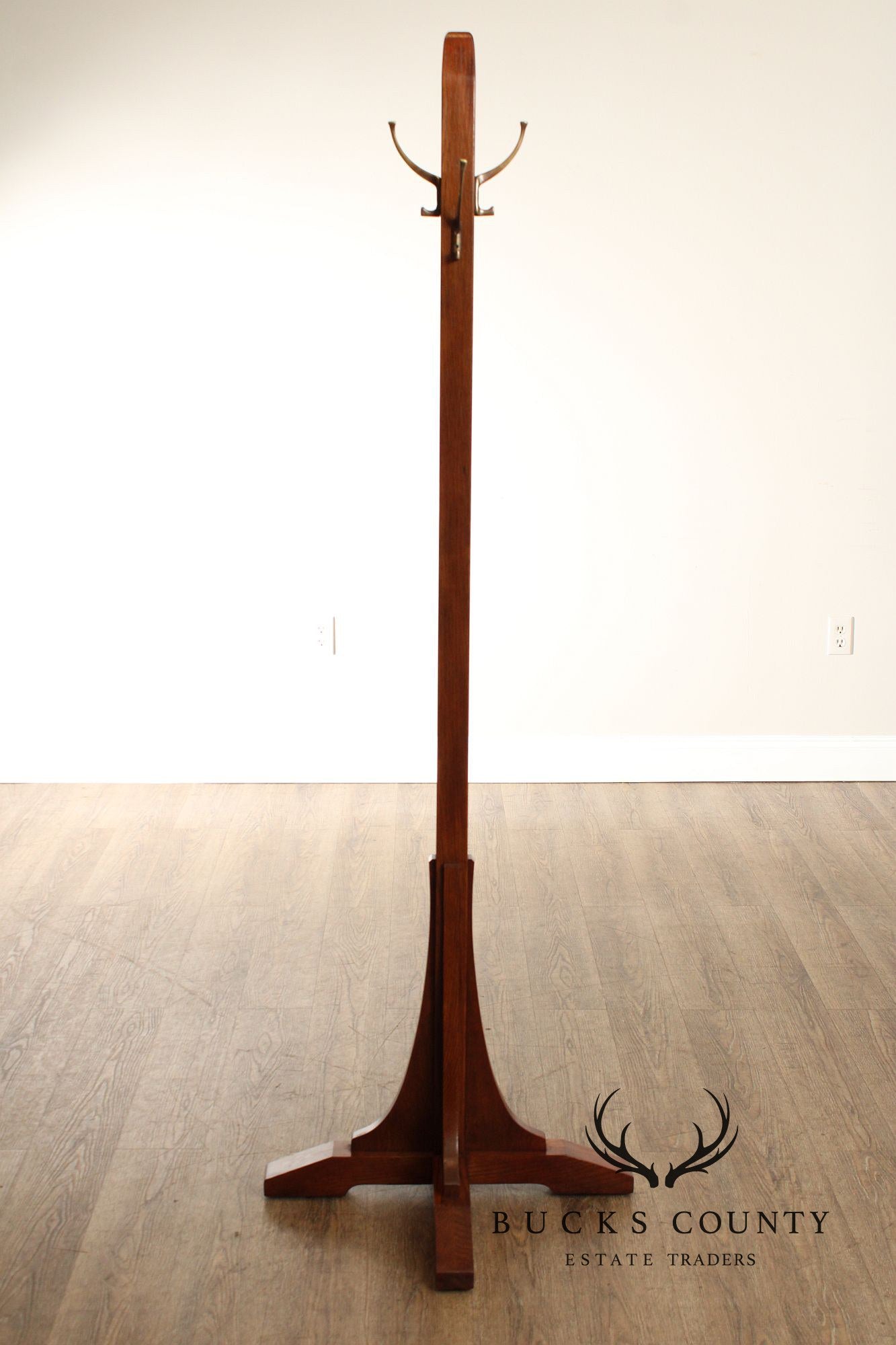 Stickley Mission Collection Oak Single Costumer Coat Rack