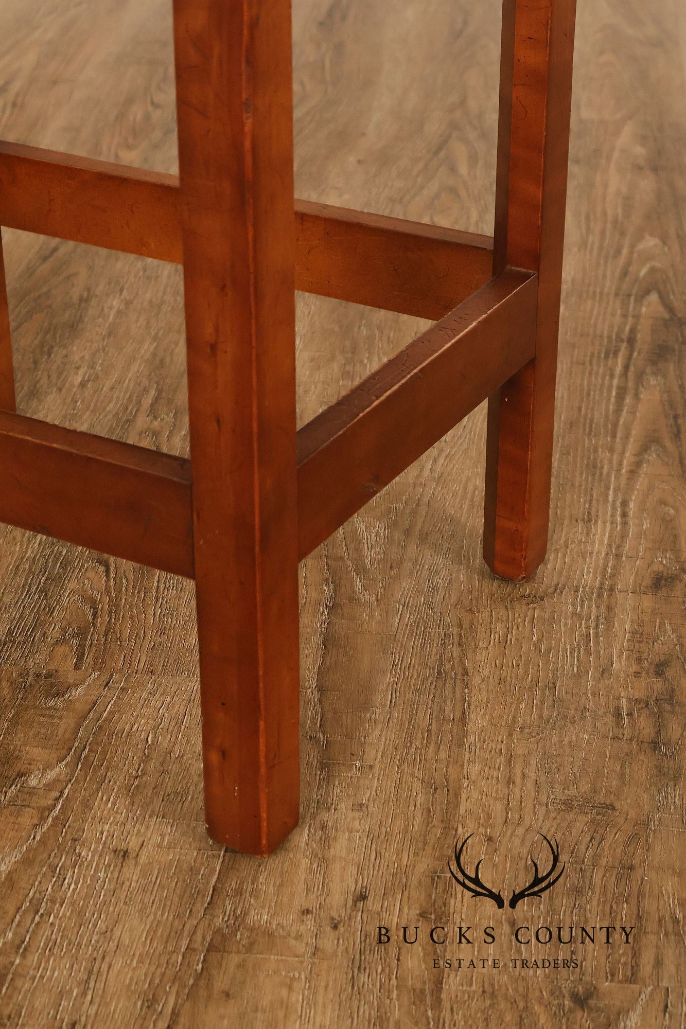 Chippendale Style Cherry Butler Tray Side Table