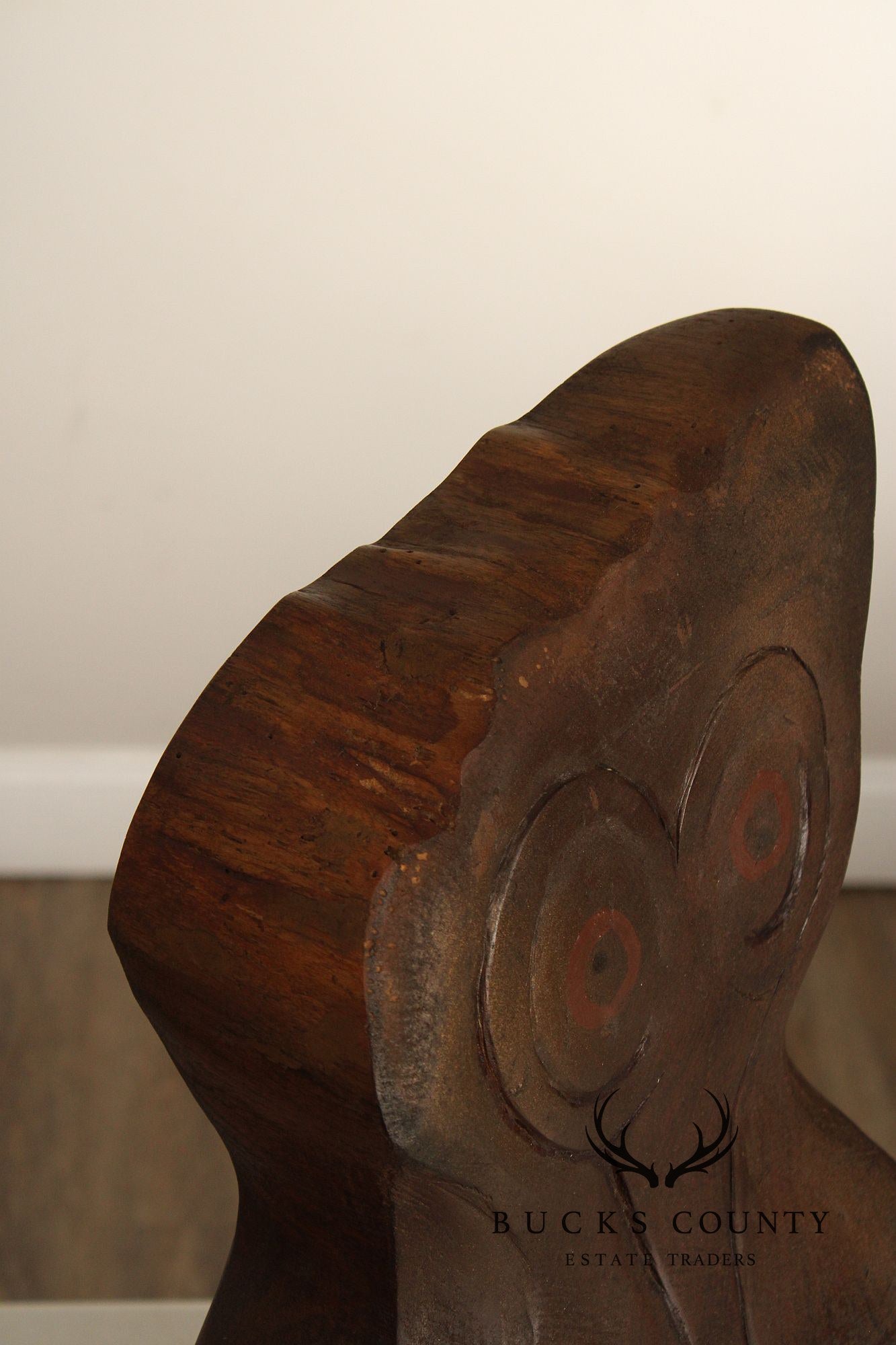 Raymond Rocklin Carved and Painted Wood Abstract Sculpture