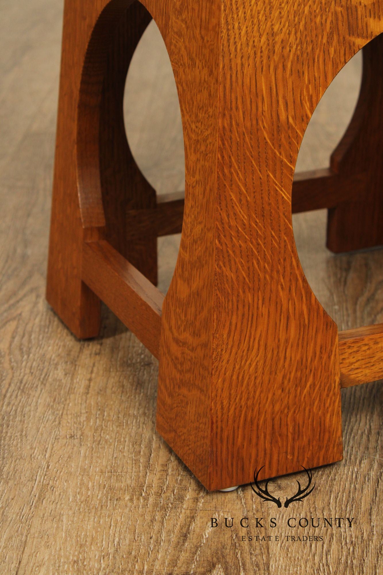 Stickley Mission Collection Oak Roycroft Tabouret