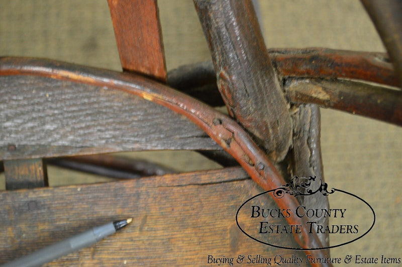 Antique Bentwood Hickory & Oak Twig Rocker (A)