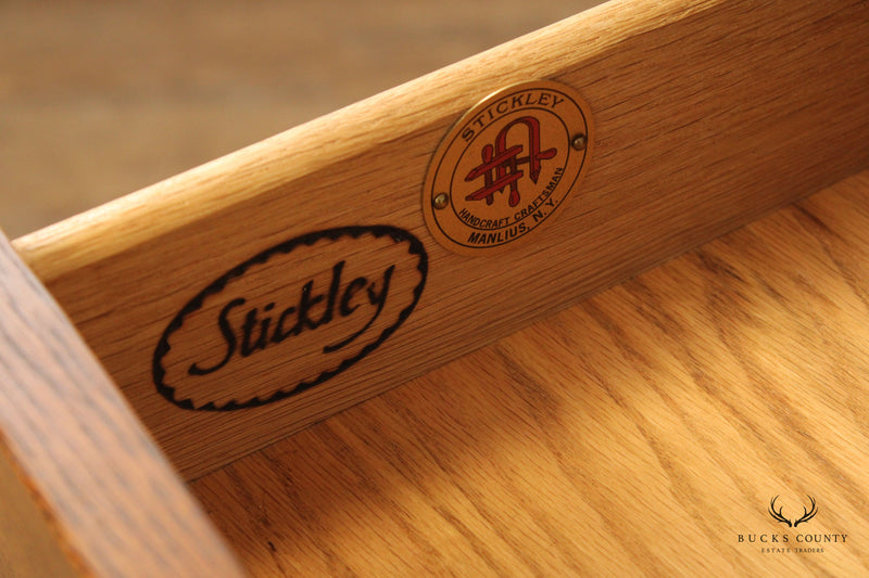 Stickley Mission Collection Harvey Ellis Inlaid Oak Nightstand