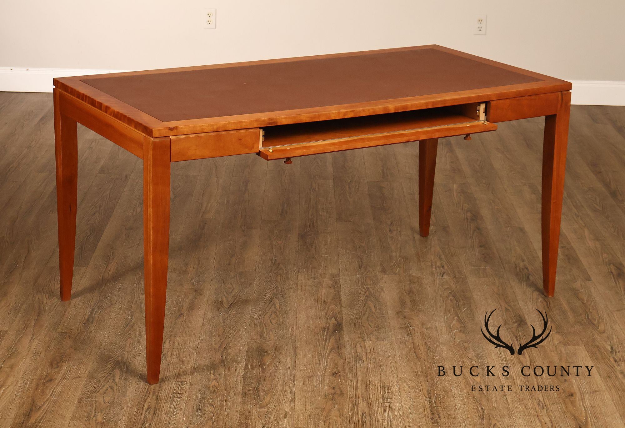 Copeland Furniture Leather Top Cherry Writing Desk