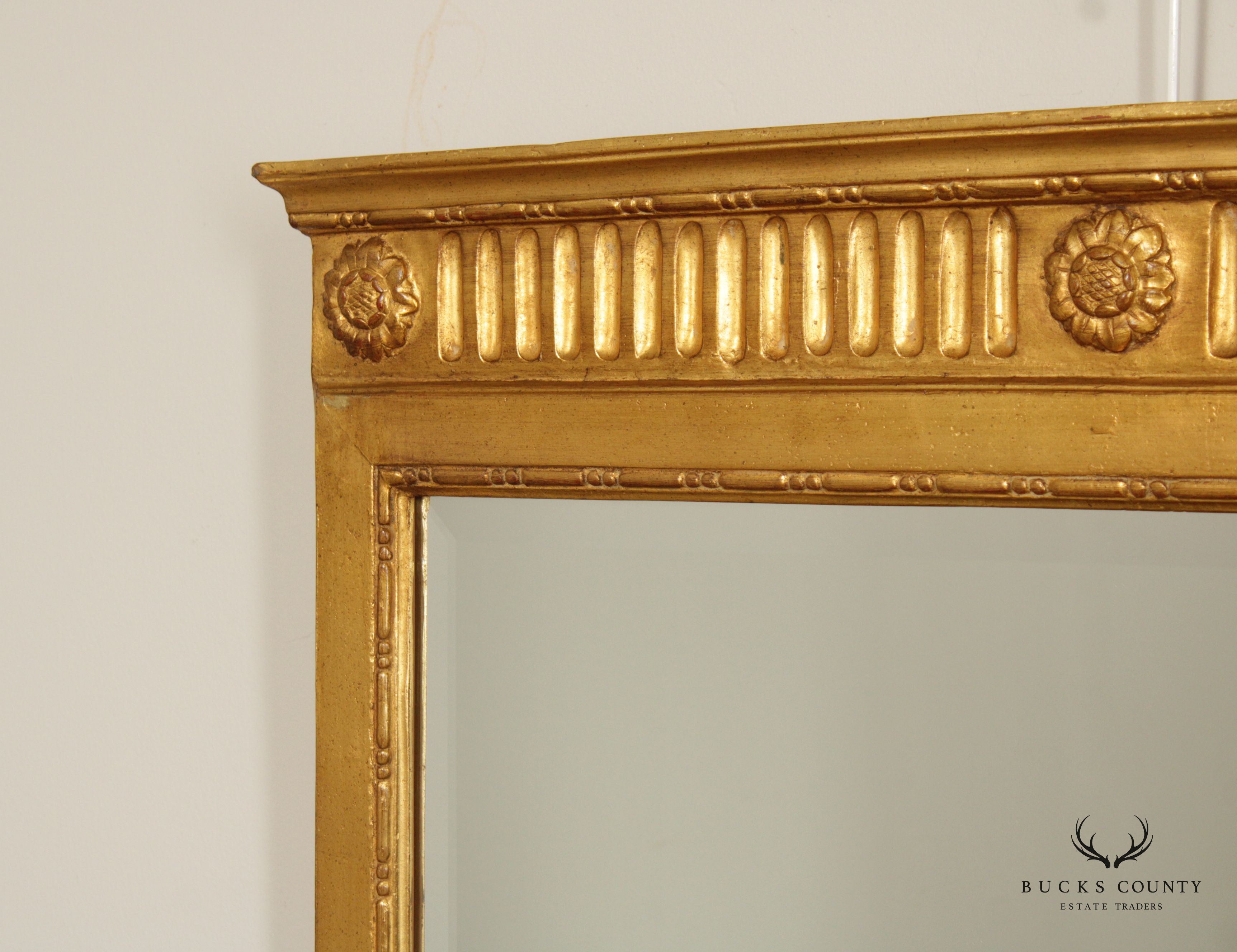 Carvers' Guild 'Newport' Giltwood Trumeau Mirror